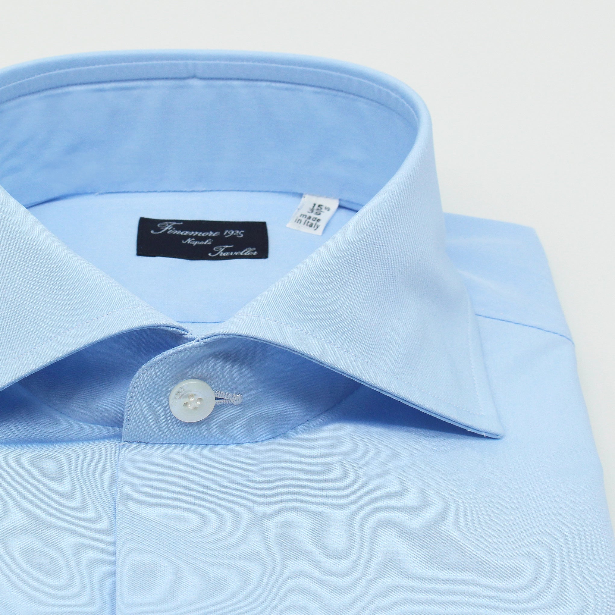 Napoli Traveller shirt regular fit cotton poplin Eduardo collar