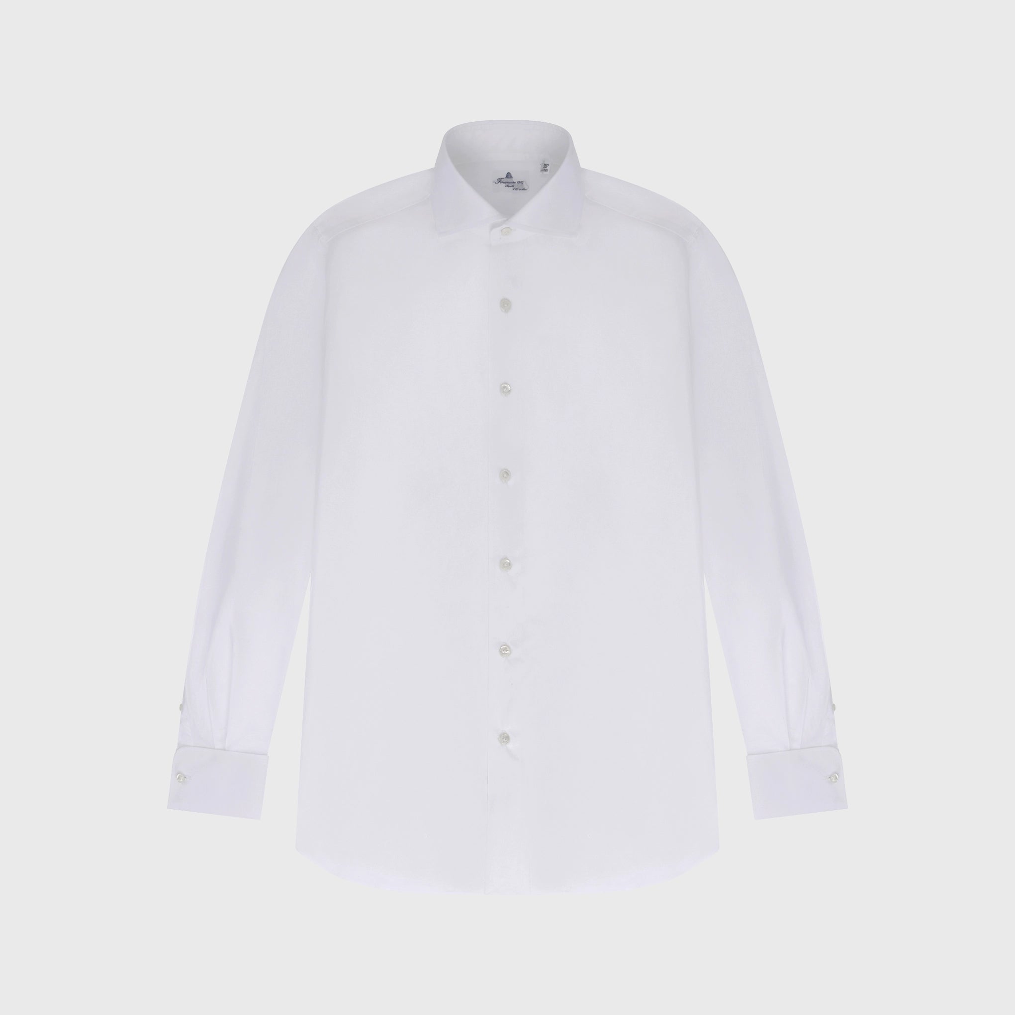Napoli shirt regular fit Egyptian cotton Giza 45 white French cuffs Ed