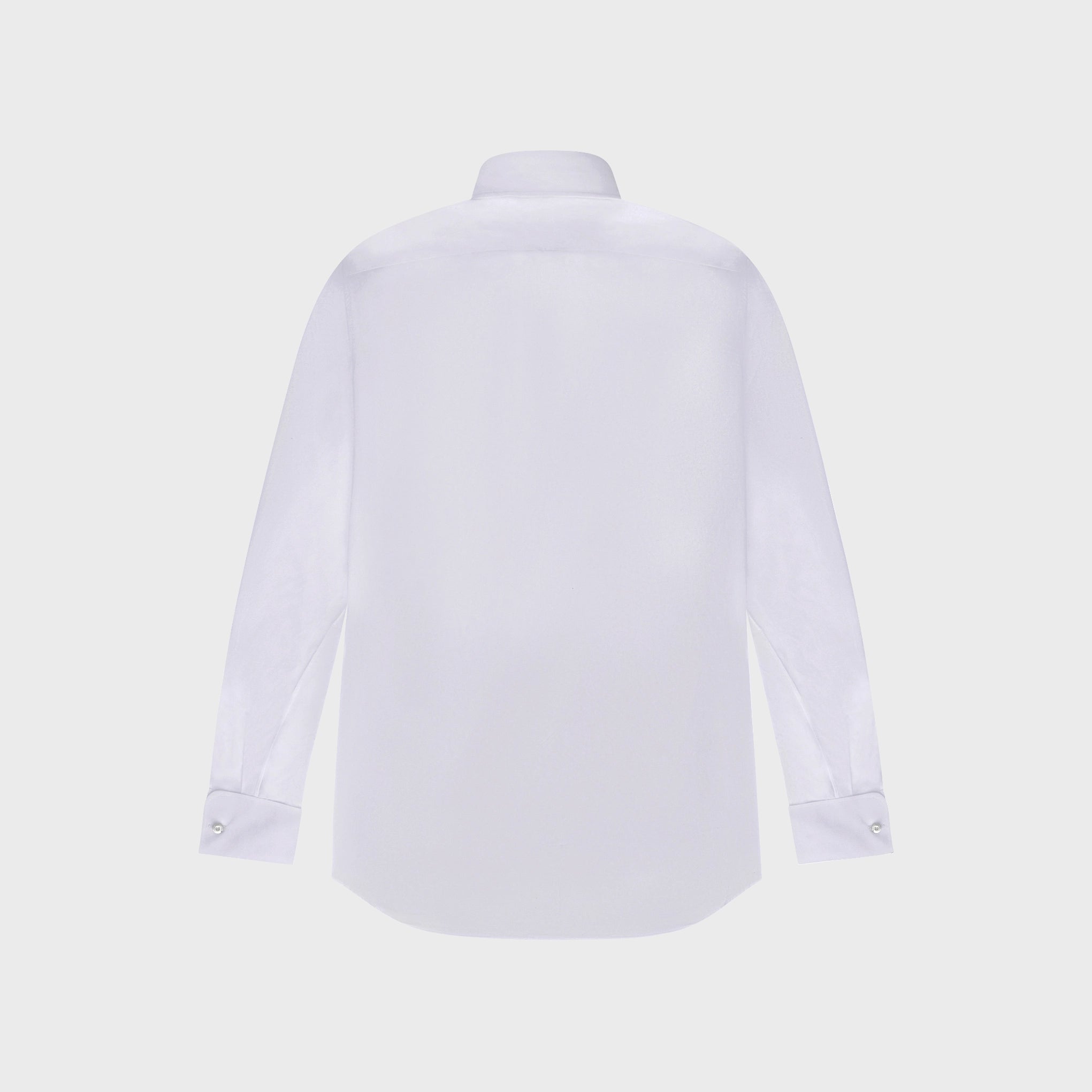 Napoli shirt regular fit Egyptian cotton Giza 45 white French cuffs Eduardo collar