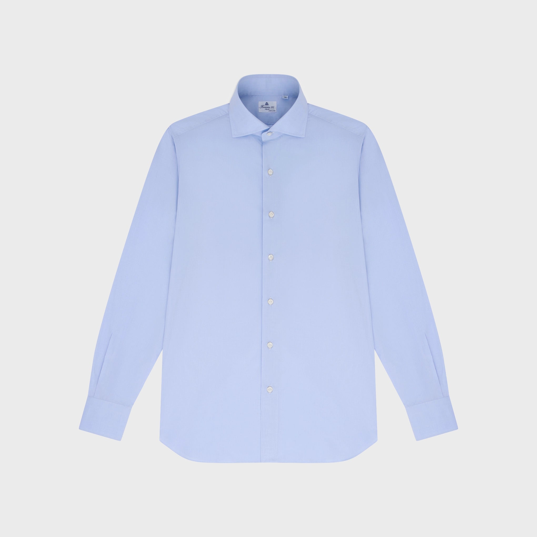 Dress shirt Napoli 170 a due classic collar Light blue or white