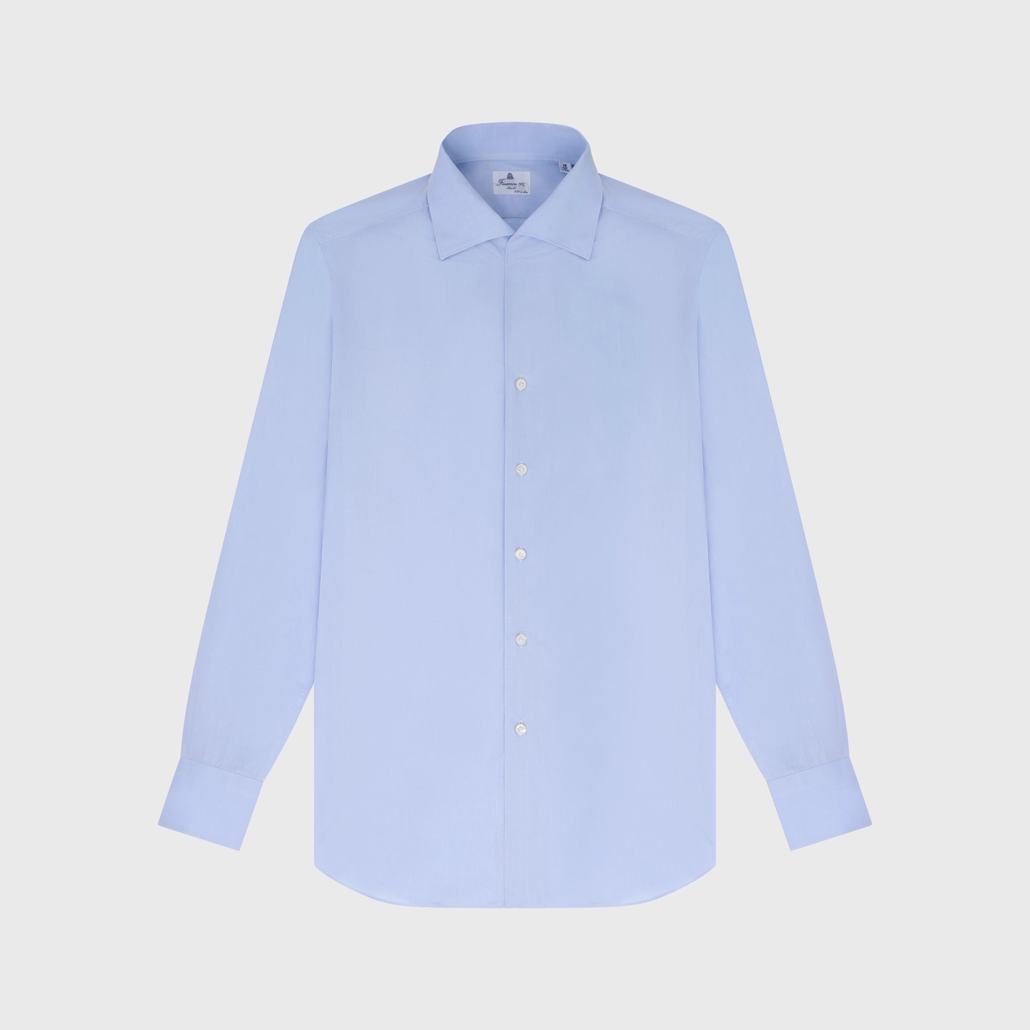 Napoli One Piece Collar shirt in white or light blue 170 a 2 fabric