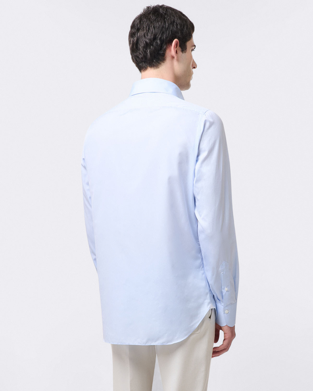 Dress shirt Napoli 170 a due classic collar Light blue or white