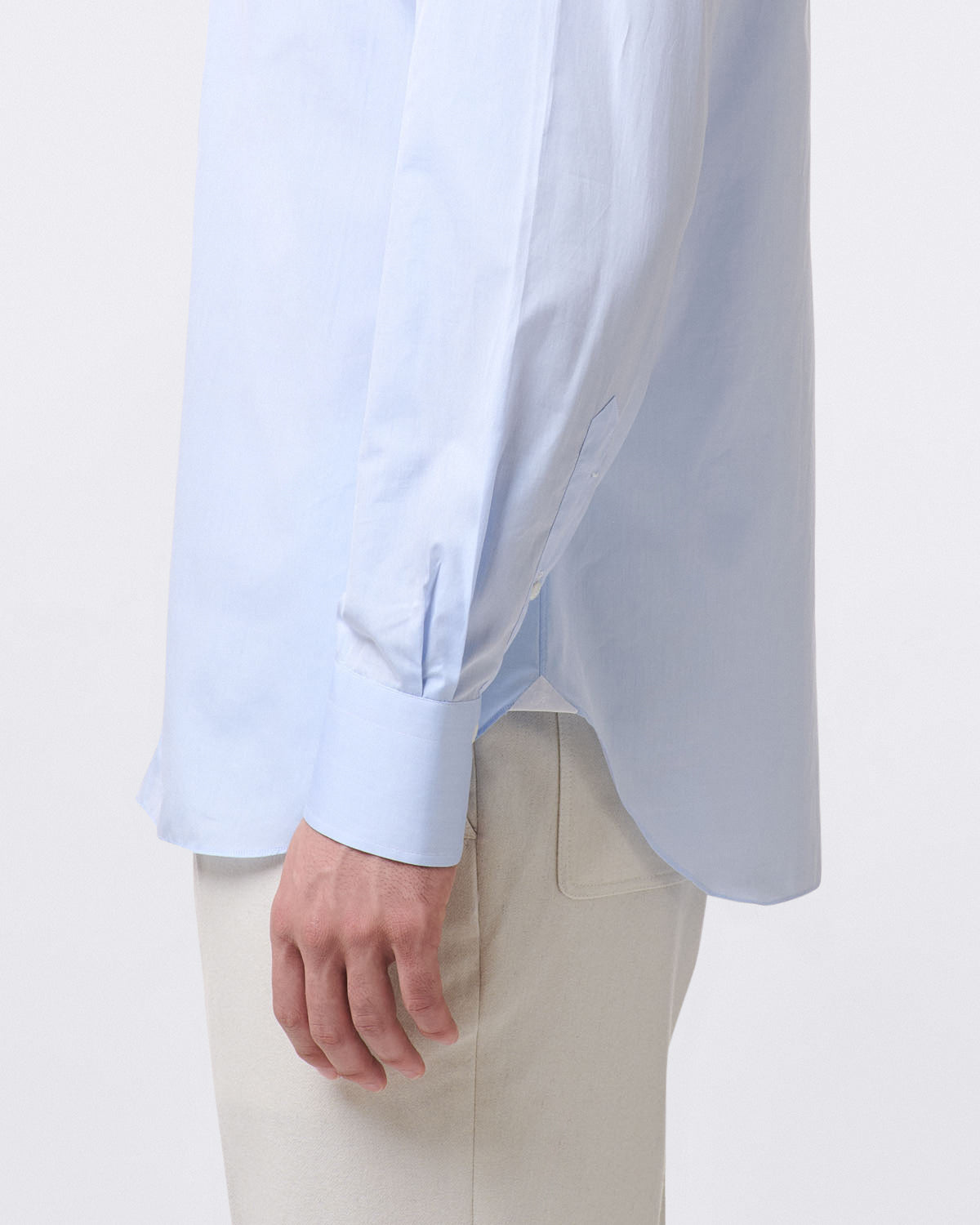 Dress shirt Napoli 170 a due classic collar Light blue or white