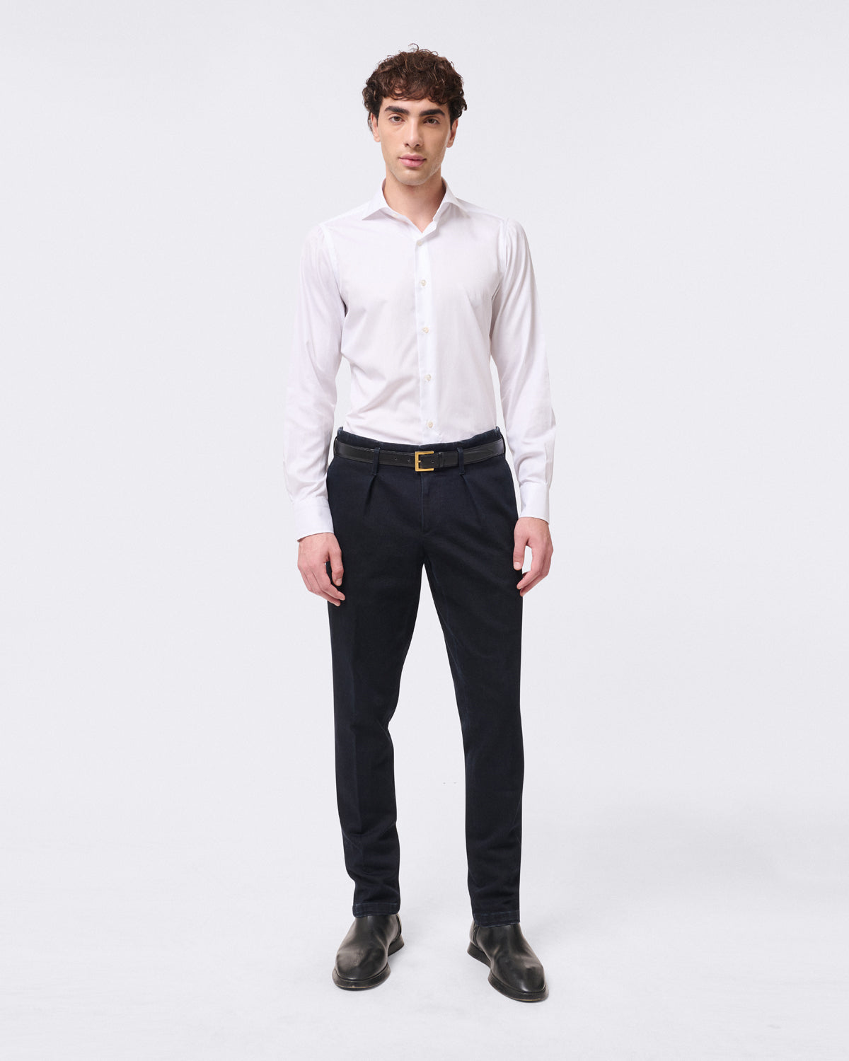 Napoli 170 a 2 classic regular fit shirt striped Giza 45 cotton twill