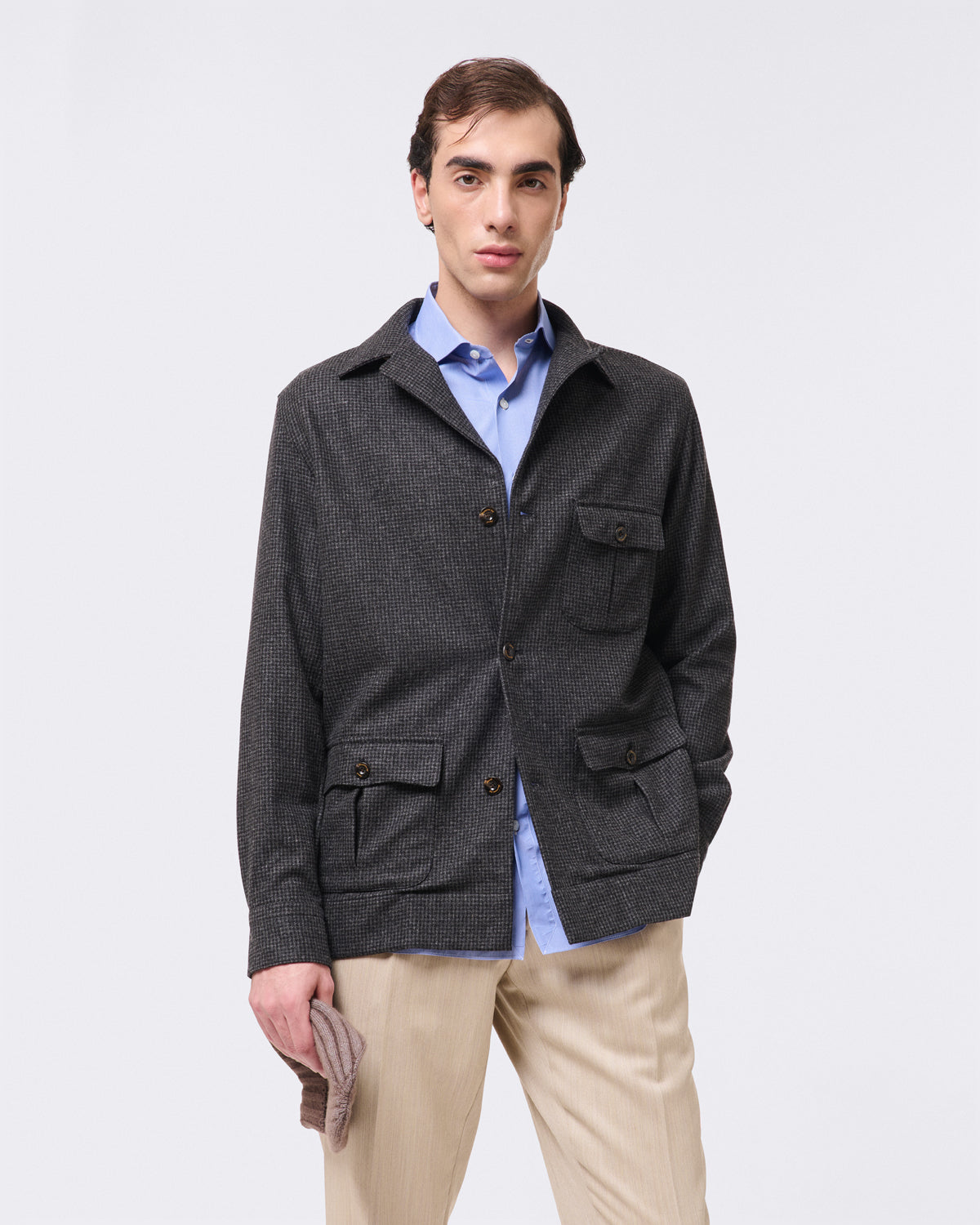 Napoli 170 a 2 classic regular fit striped shirt No arriccio