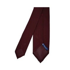 Cravatta Anversa in garza di seta, fondo unico bordeaux