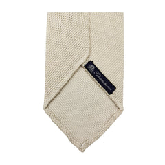 Cravatta Anversa in garza di seta, fondo unico sabbia