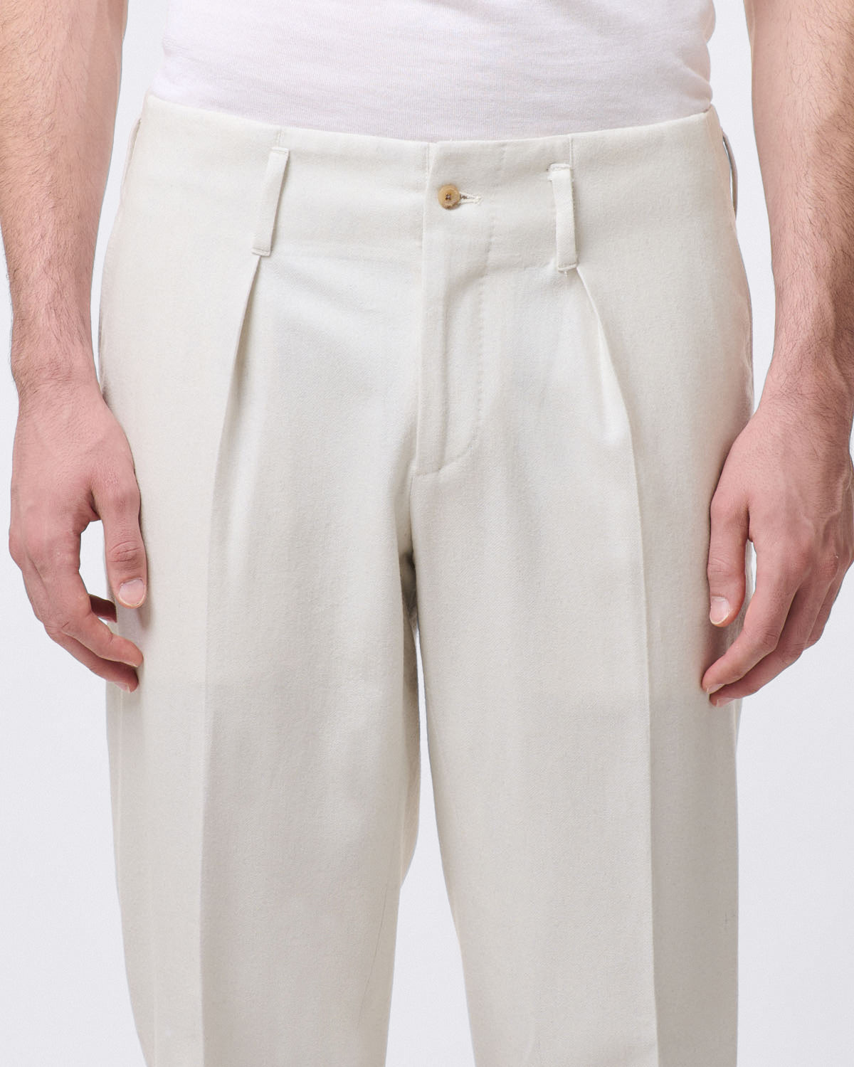 Bogart sports trousers with pleats and patch pockets on the back