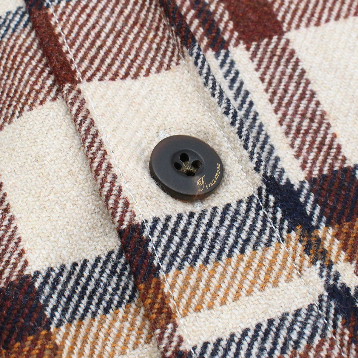 Dust overshirt wool cashmere check