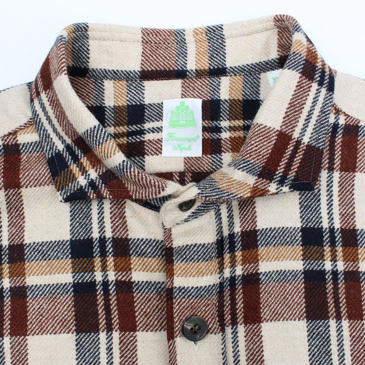 Dust overshirt wool cashmere check