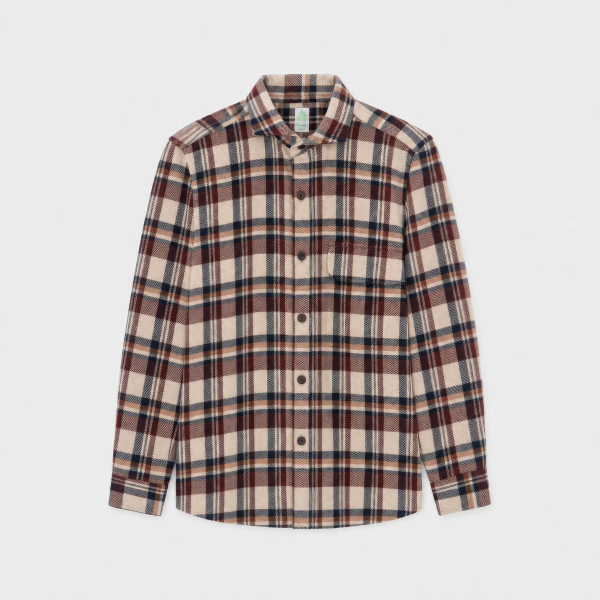 Dust overshirt wool cashmere check