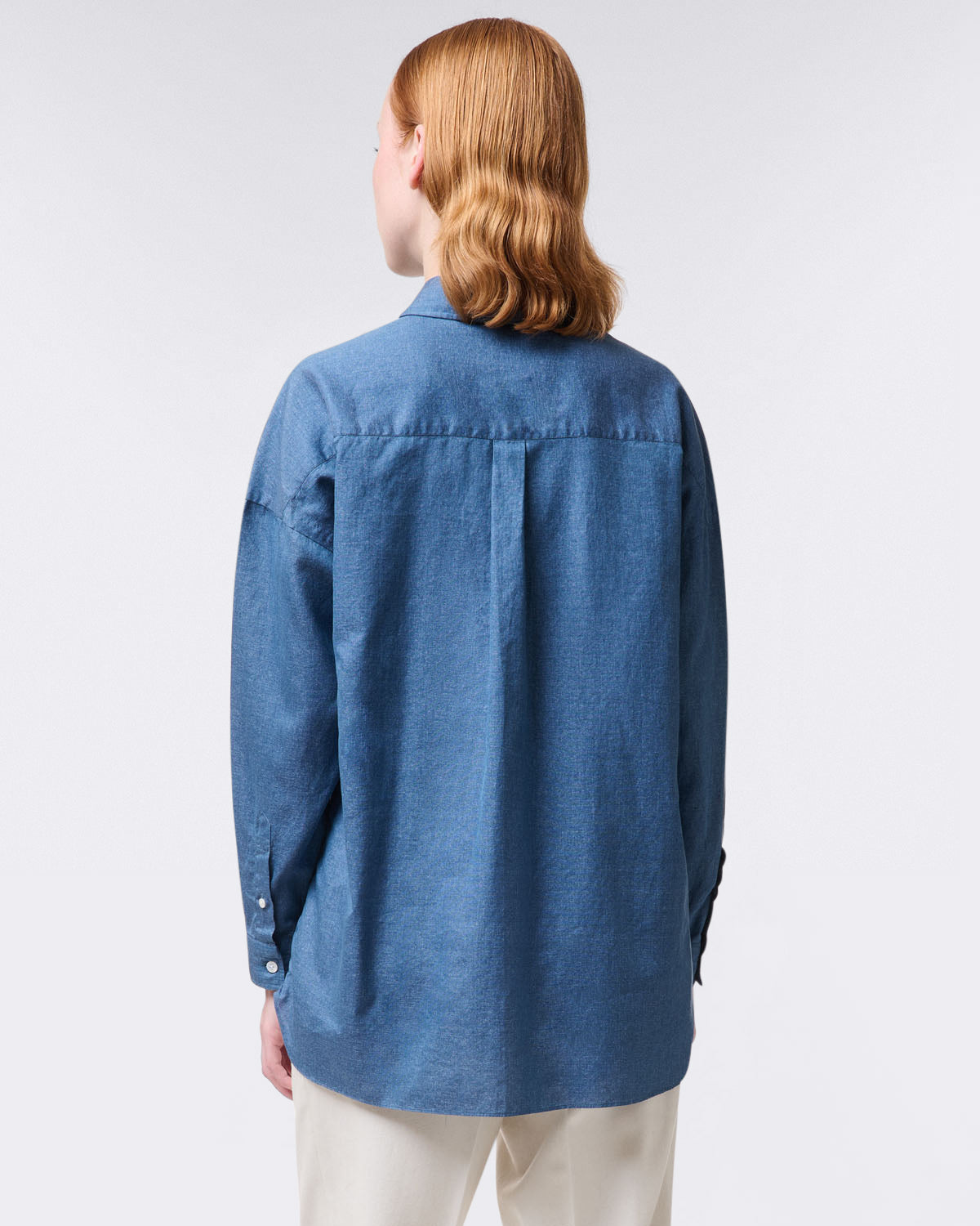 GRACE women's over fit shirt in denim cotton