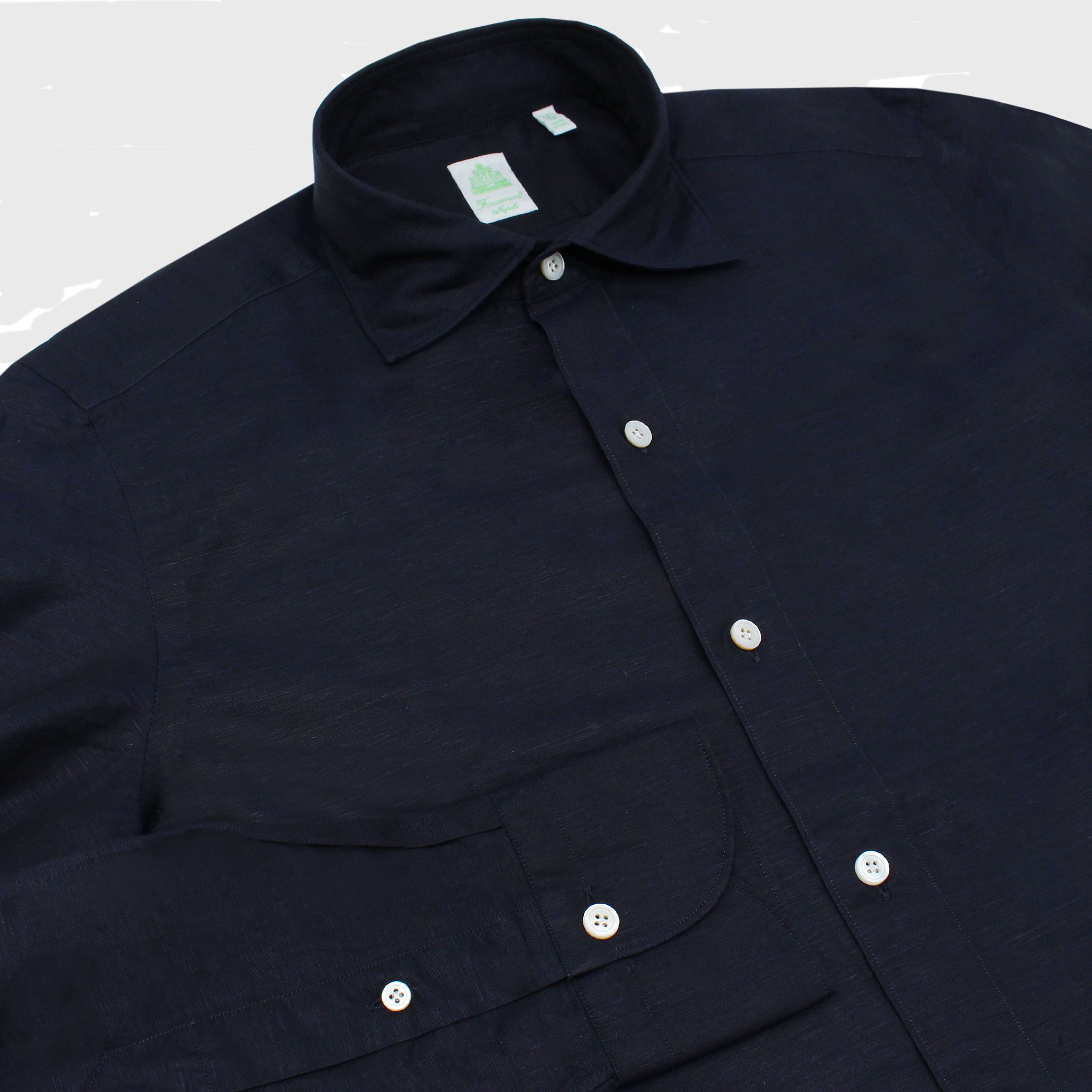 Gaeta sport shirt regular fit cotton linen Luigi collar