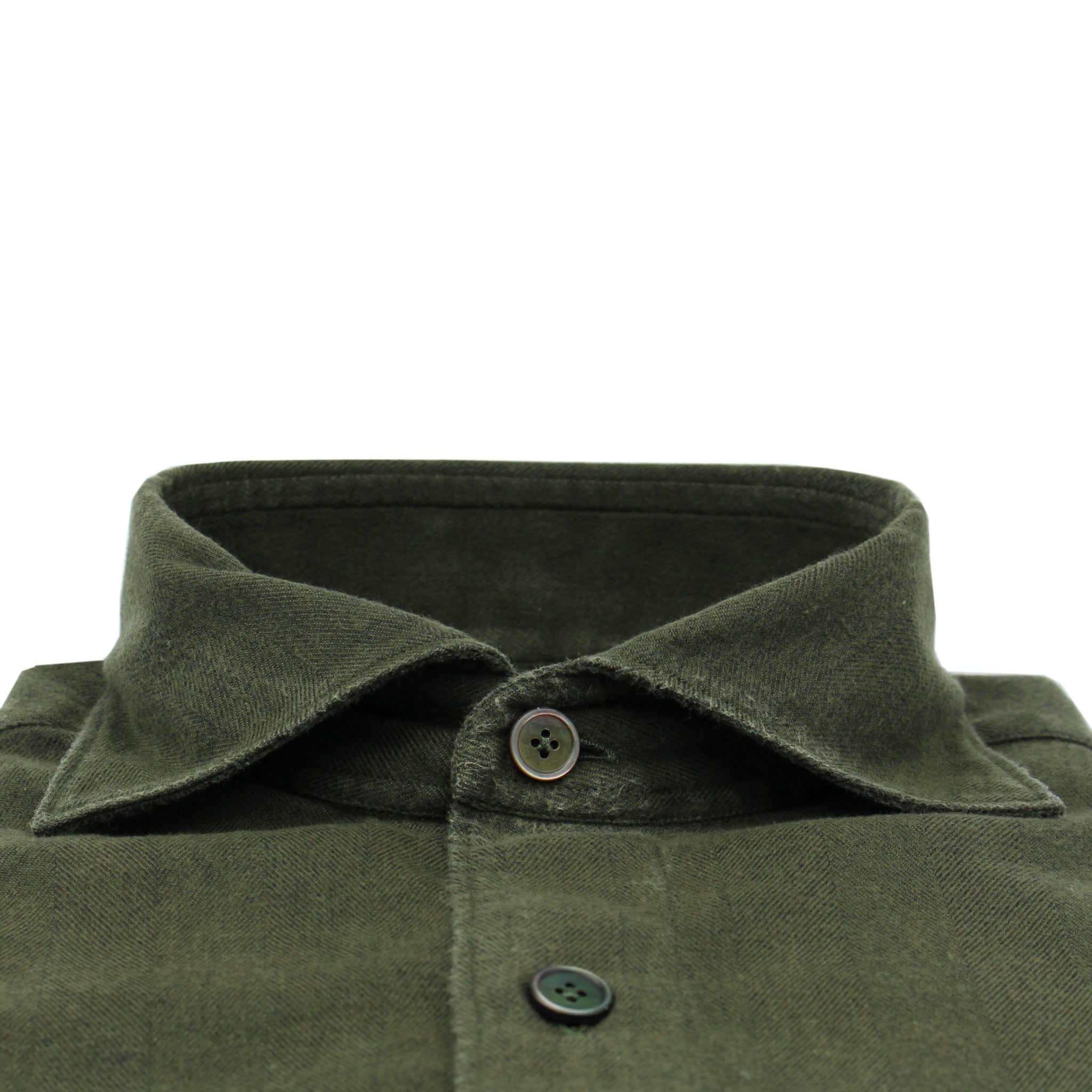 Gaeta sport shirt distressed effect dark green color