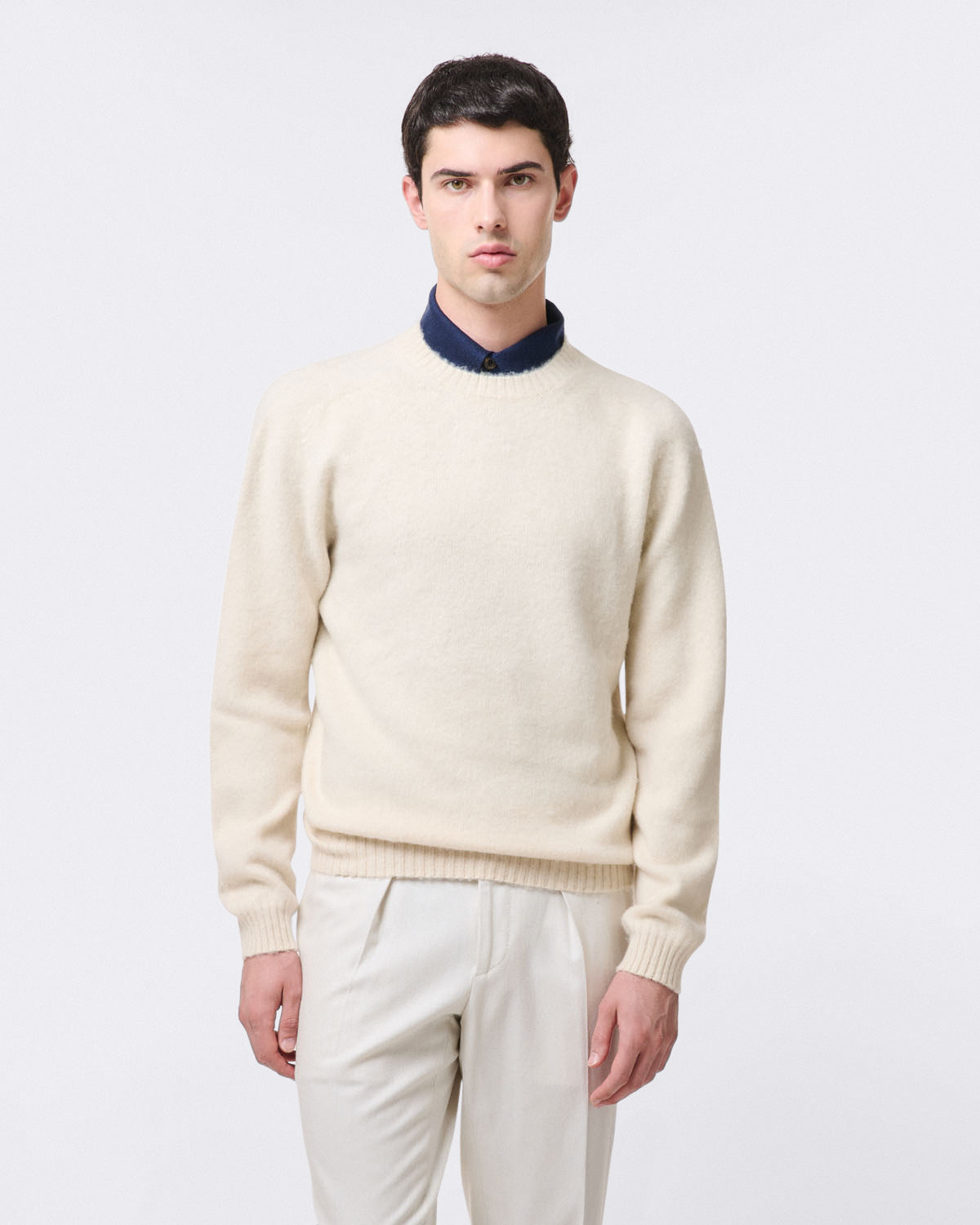Jesolo jumper in special Loro Piana Coarsehair 100% Cashmere