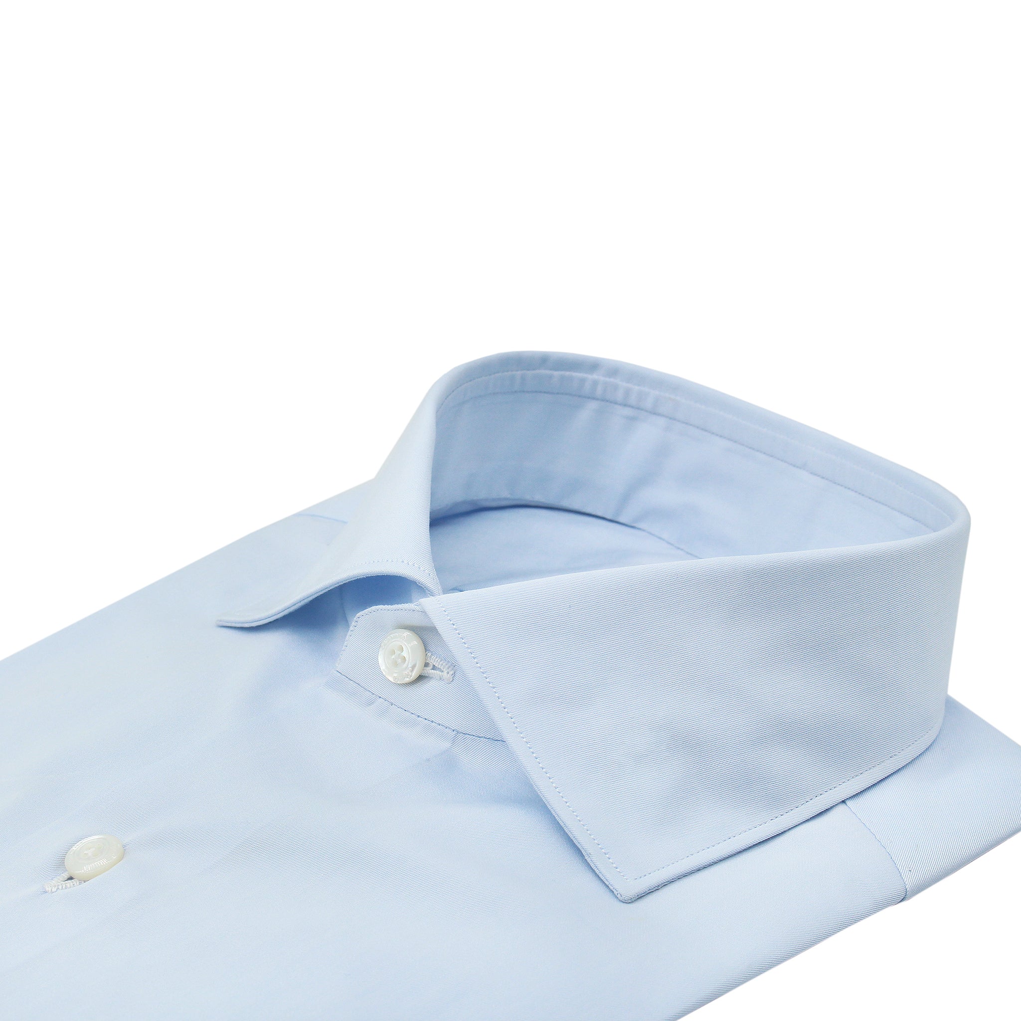 Classic Milano Slim Fit Light Blue Cotton Shirt