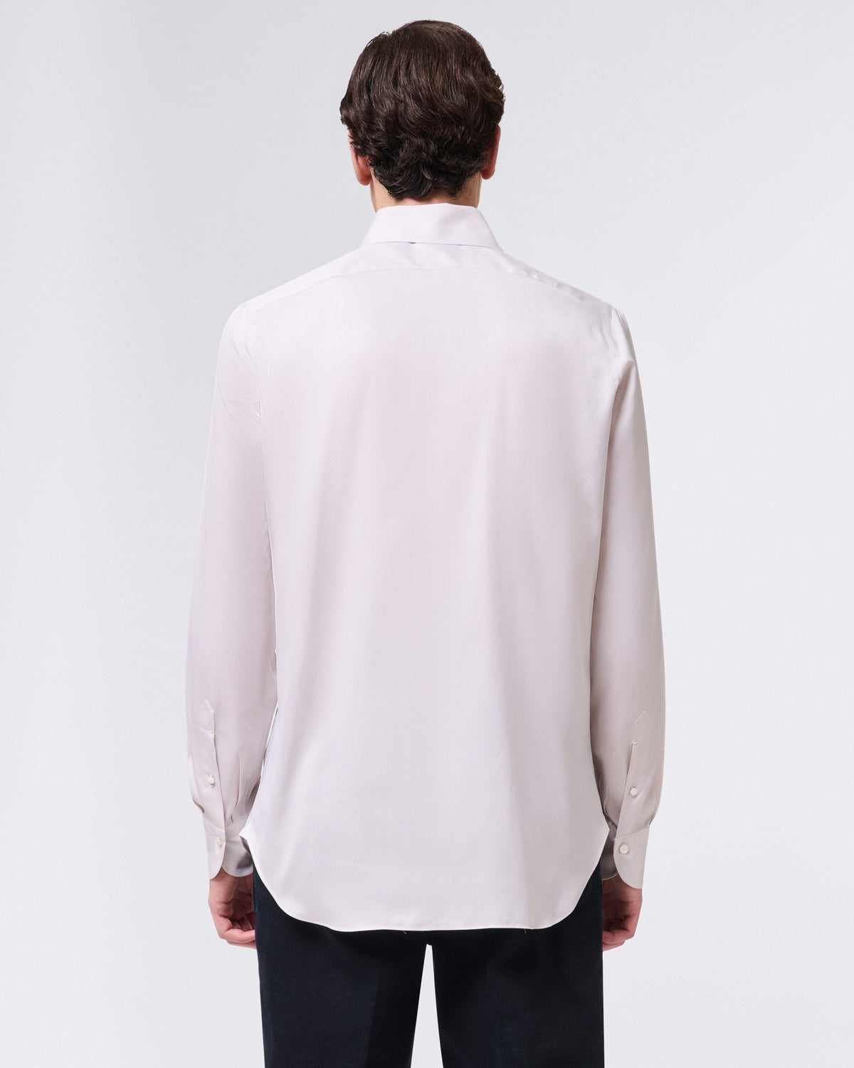 Napoli One Piece Collar shirt in 170 a 2 Royal Oxford Cotton