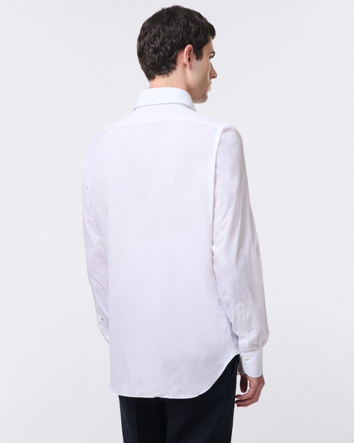 Napoli One Piece Collar shirt in white or light blue 170 a 2 fabric