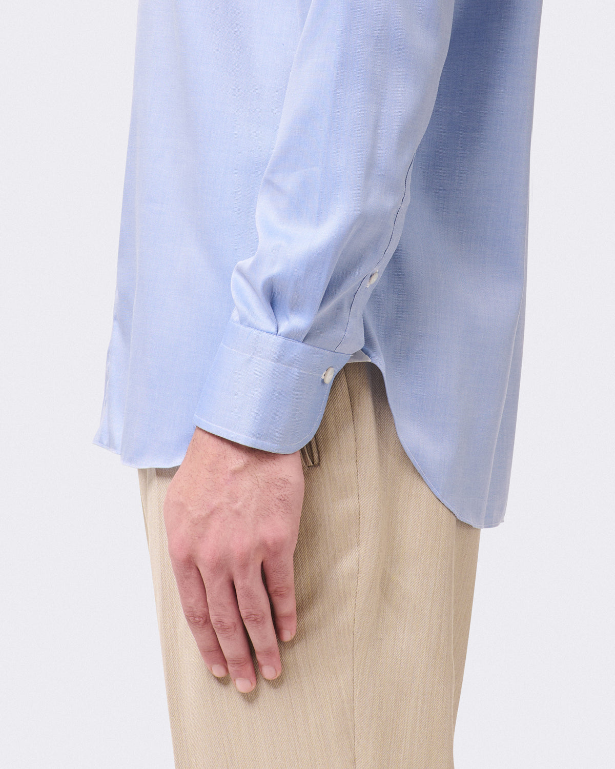 Classic regular fit Traveller shirt in cotton twill Easy to iron