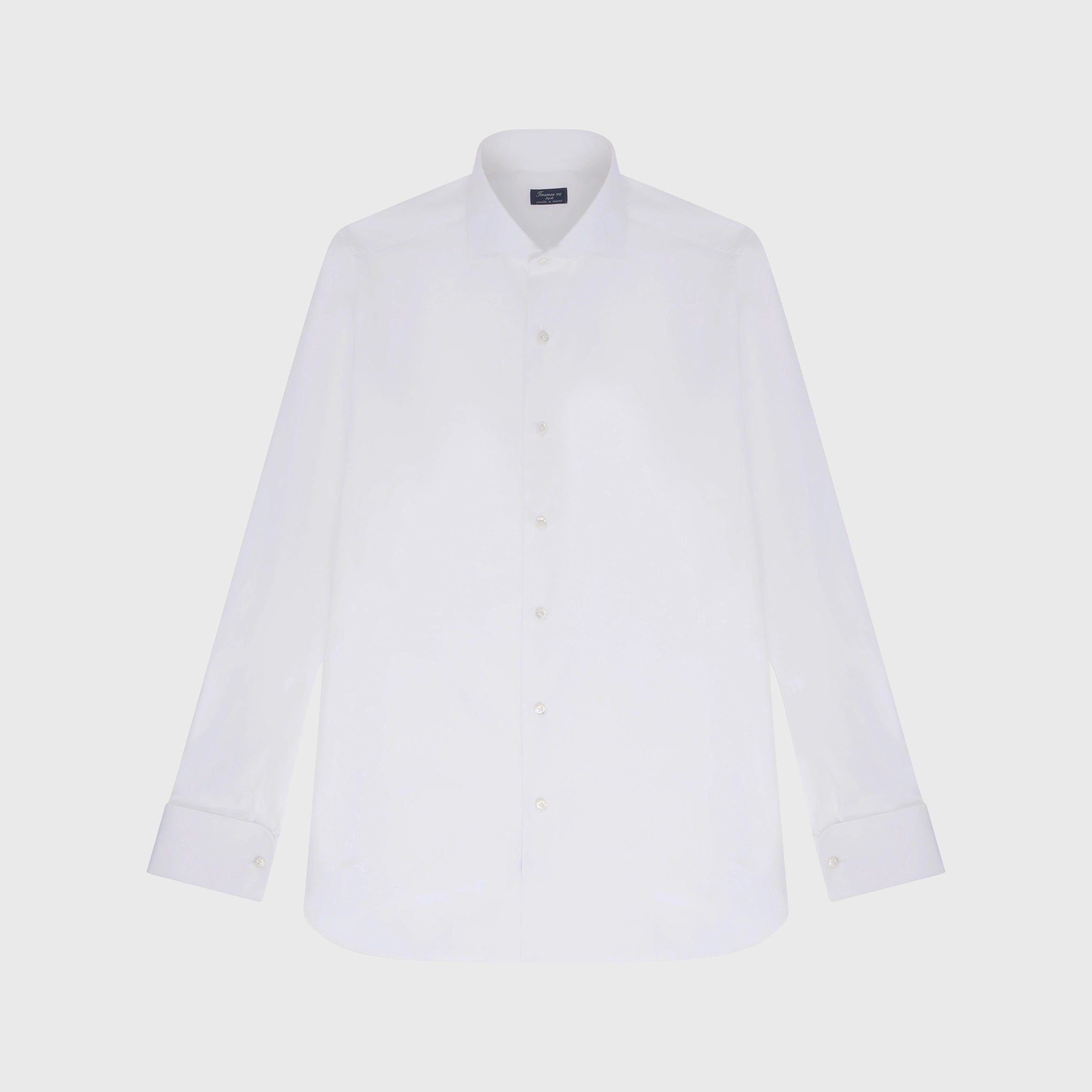 Classic regular fit Napoli shirt in 120/2 cotton cufflink cuff