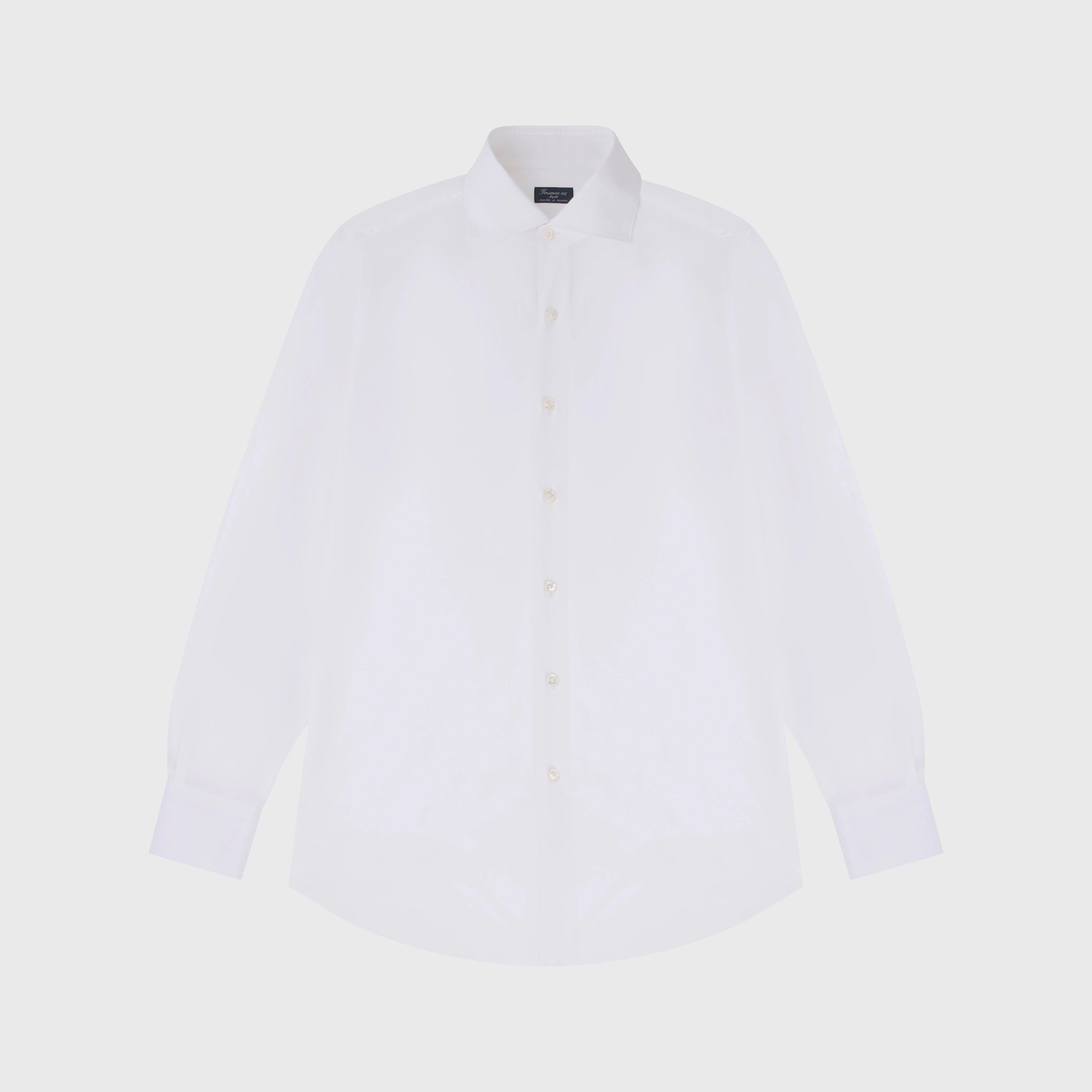 Napoli classic regular fit shirt in 120/2 white cotton