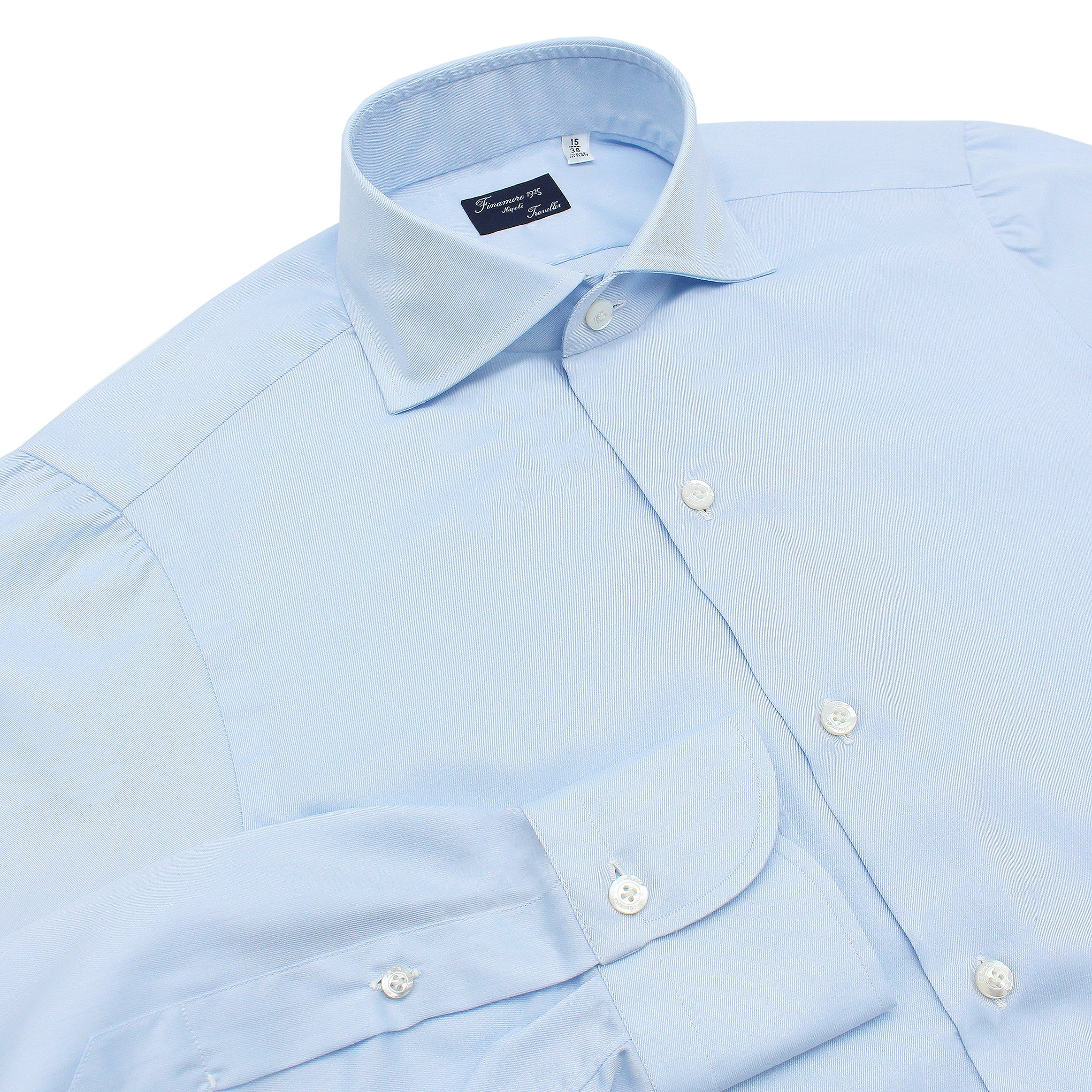 Classic regular fit Traveller shirt in cotton twill Easy to iron