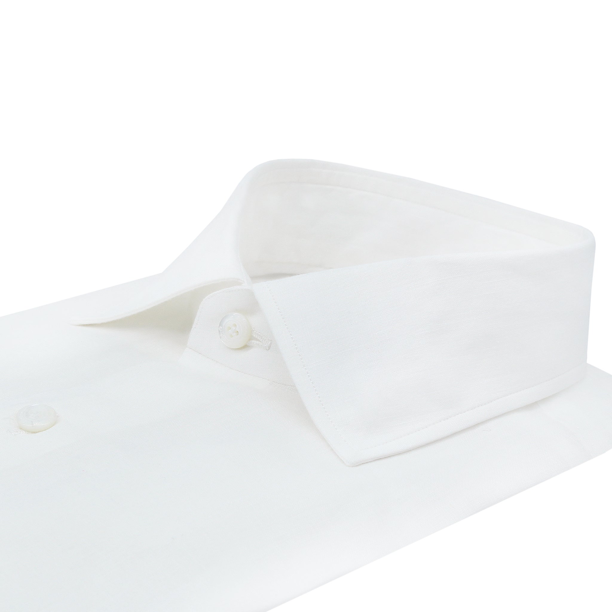 Napoli regular fit shirt in white cotton Carlo Riva fabric
