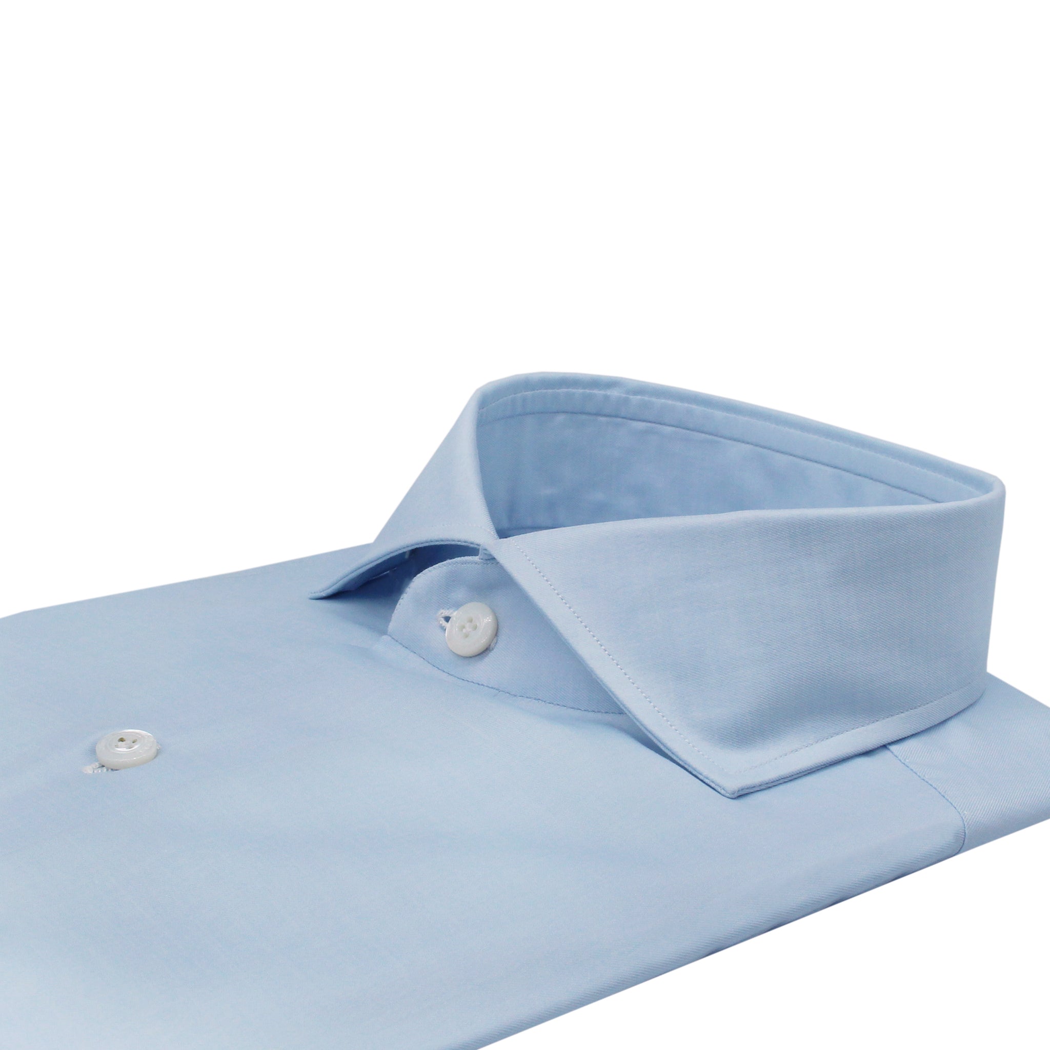 Carlo Riva light blue cotton regular fit Napoli shirt