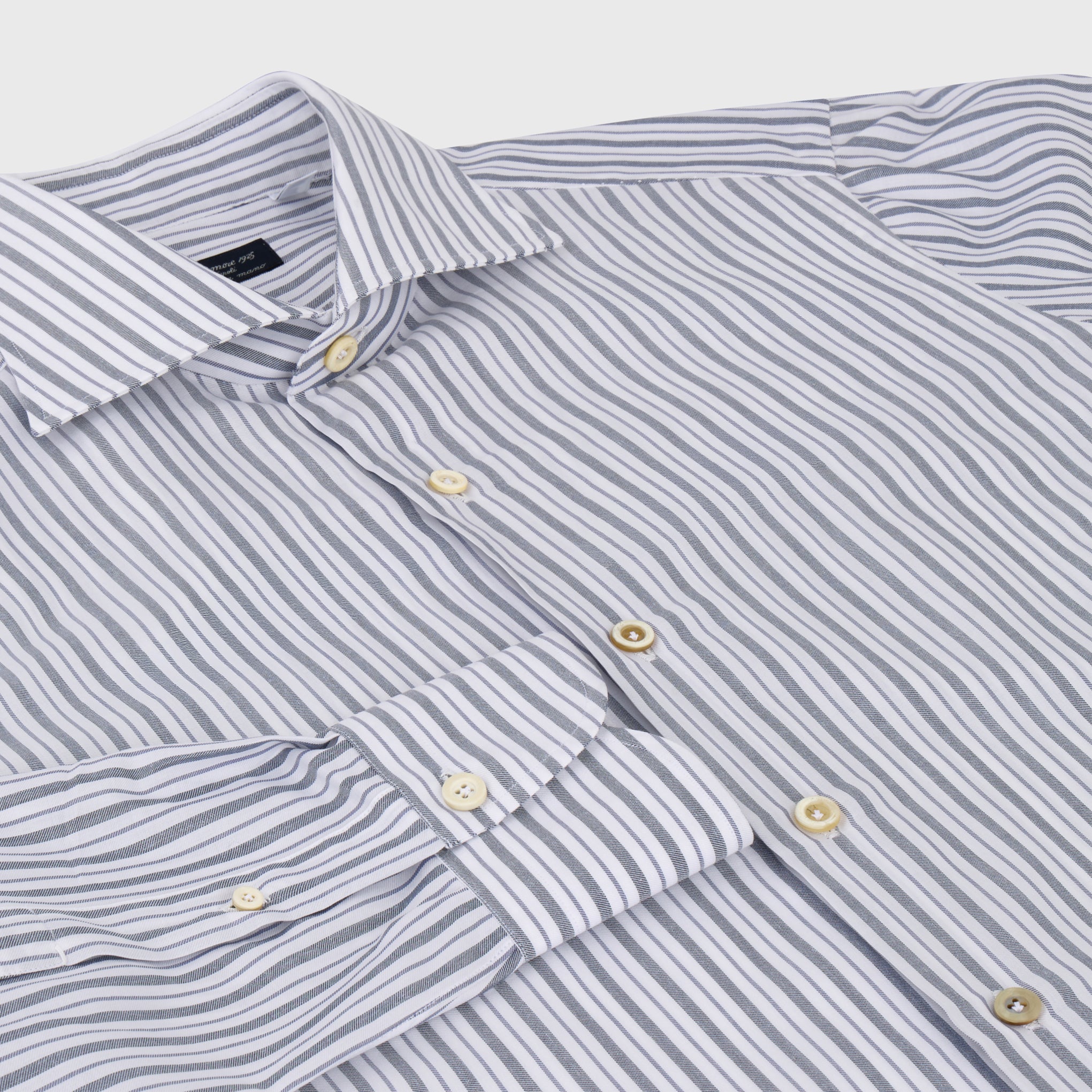 Napoli shirt regular fit Carlo Riva 180/2 exclusive stripe Simone collar