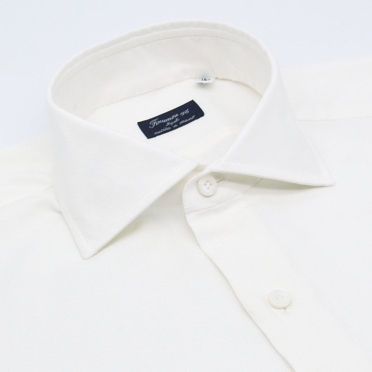 Napoli regular fit cotton cashmere and twill flannel