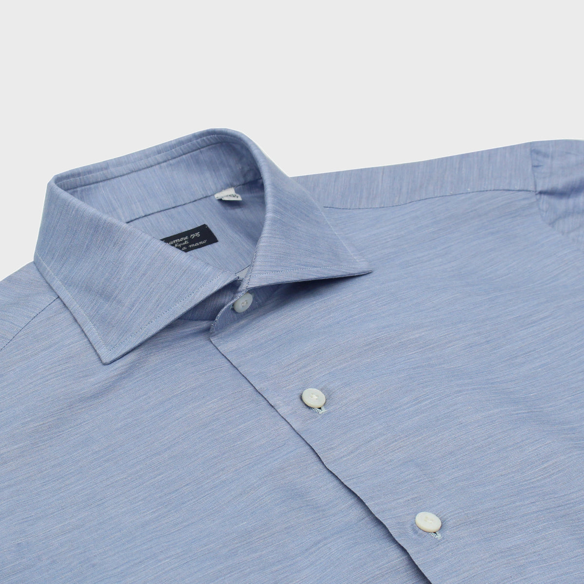 Napoli regular fit cotton twill melange