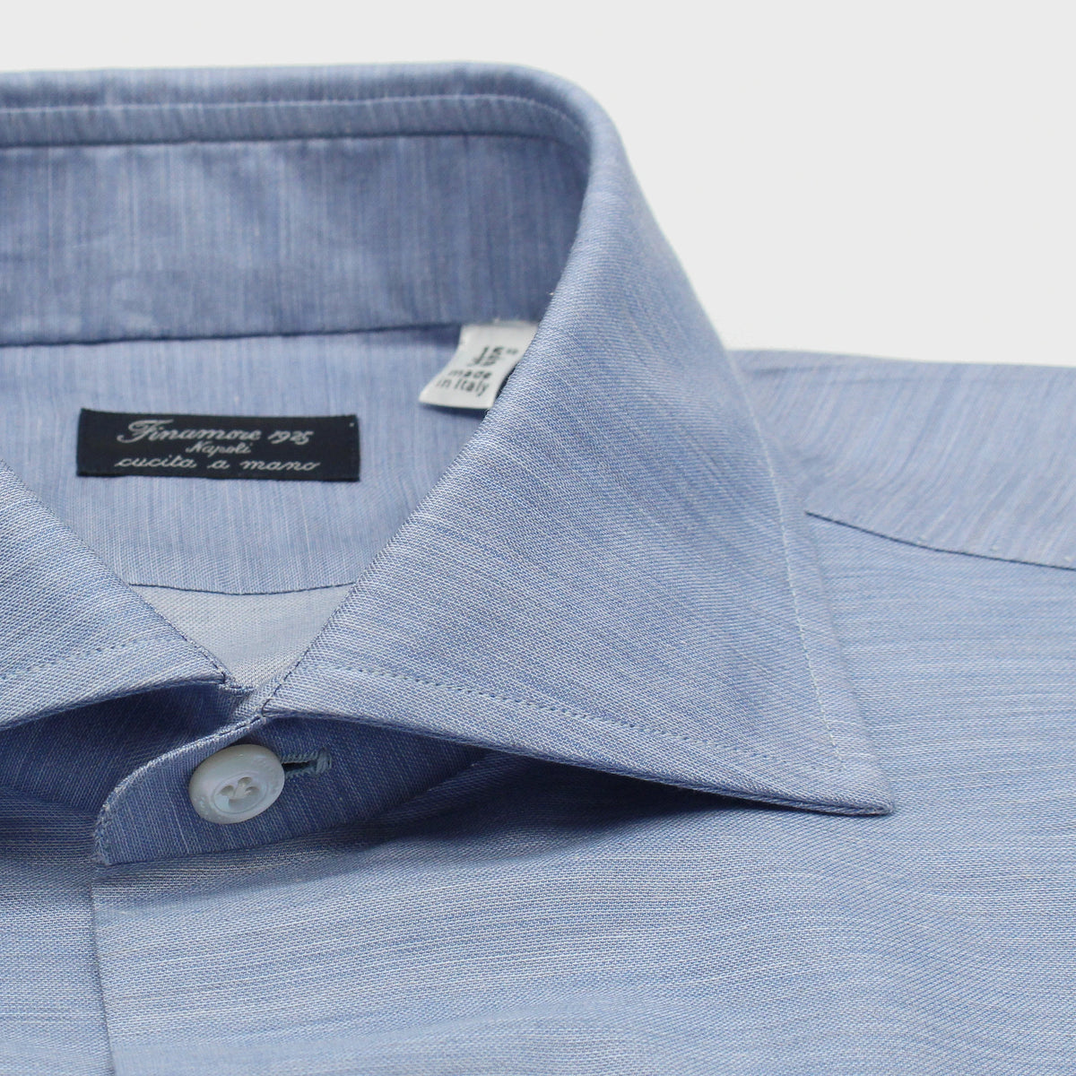 Napoli regular fit cotton twill melange