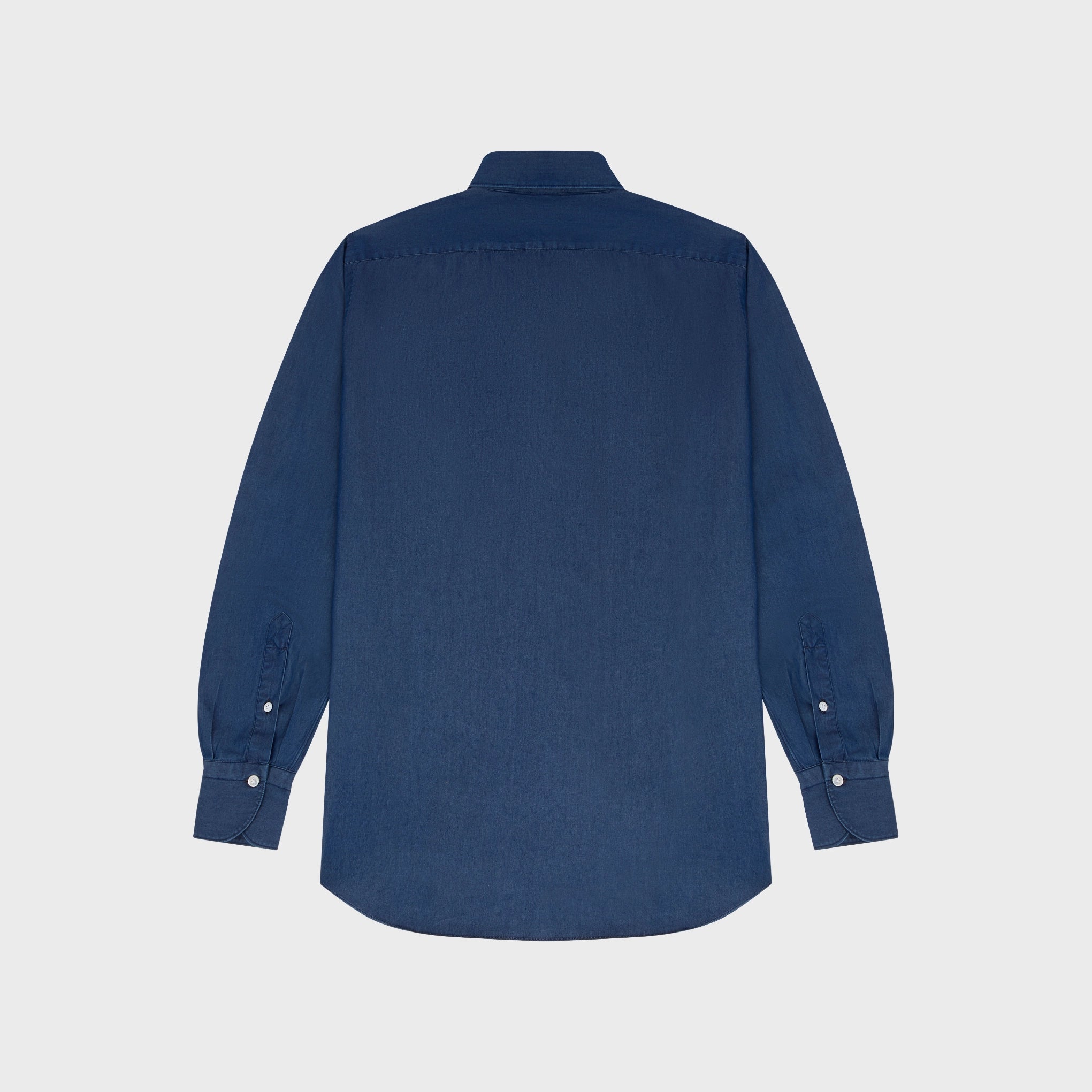 Napoli shirt regular fit cotton denim Stone Ustica collar