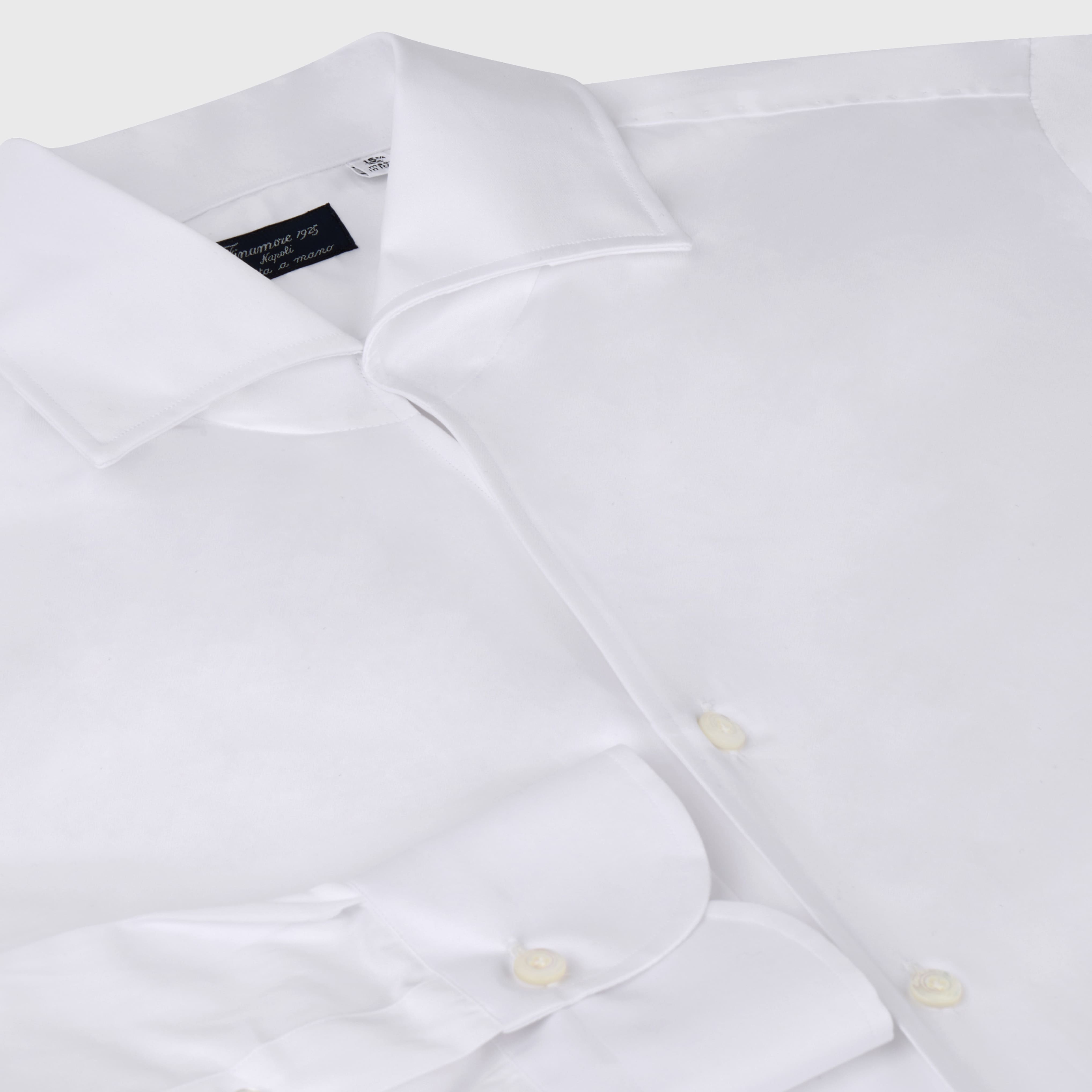 Napoli shirt regular fit cotton twill 120/2 Ustica shawl collar