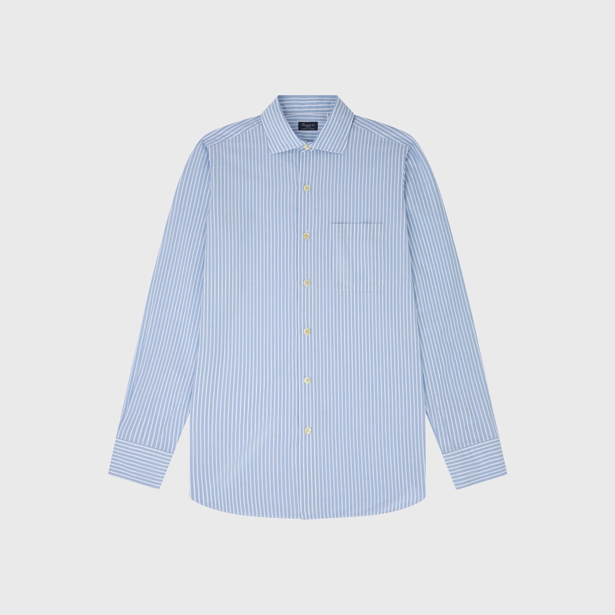 Napoli shirt regular fit cotton 180/2 zephyr stripe enzymed Zante collar