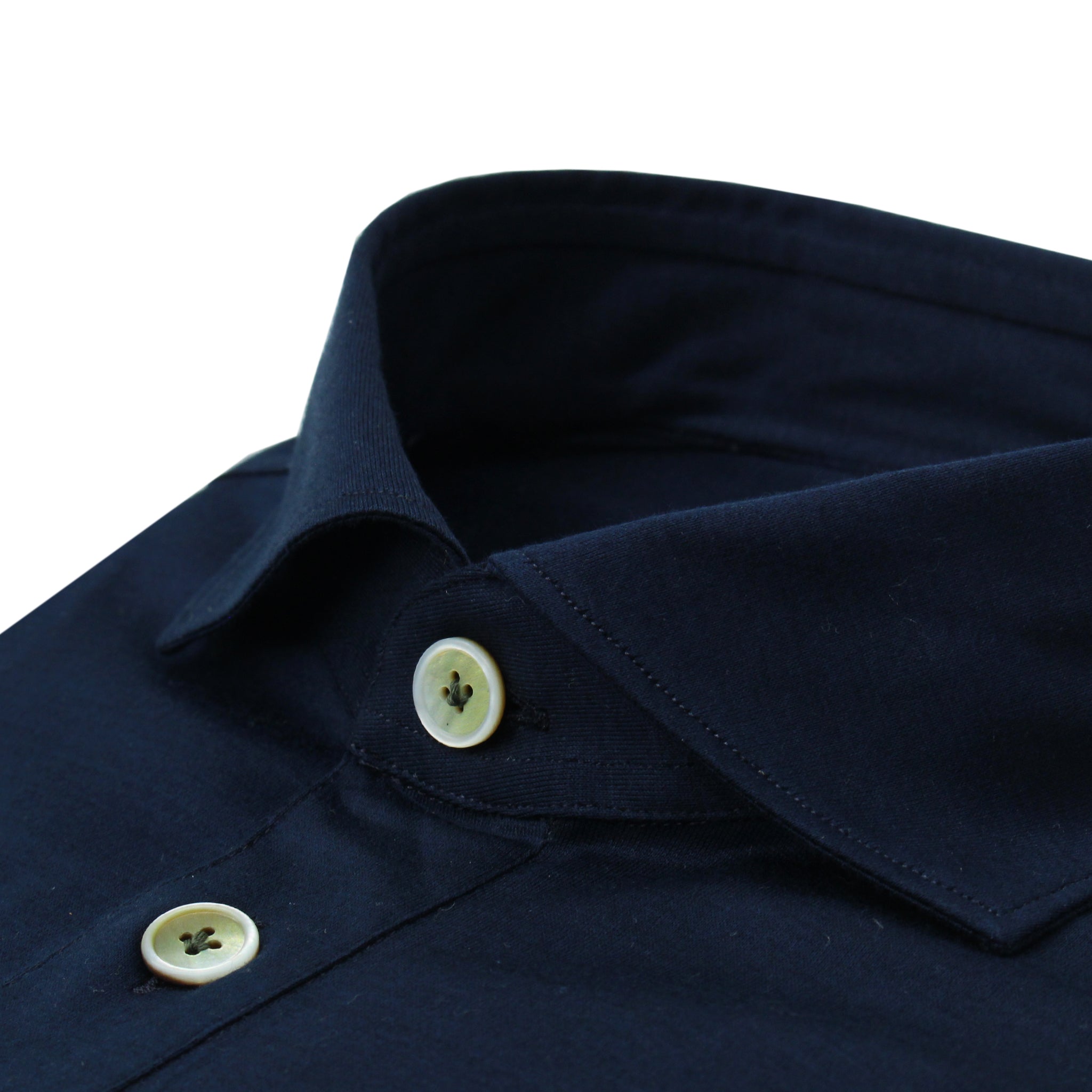 Orlando dark blue cotton jersey polo shirt