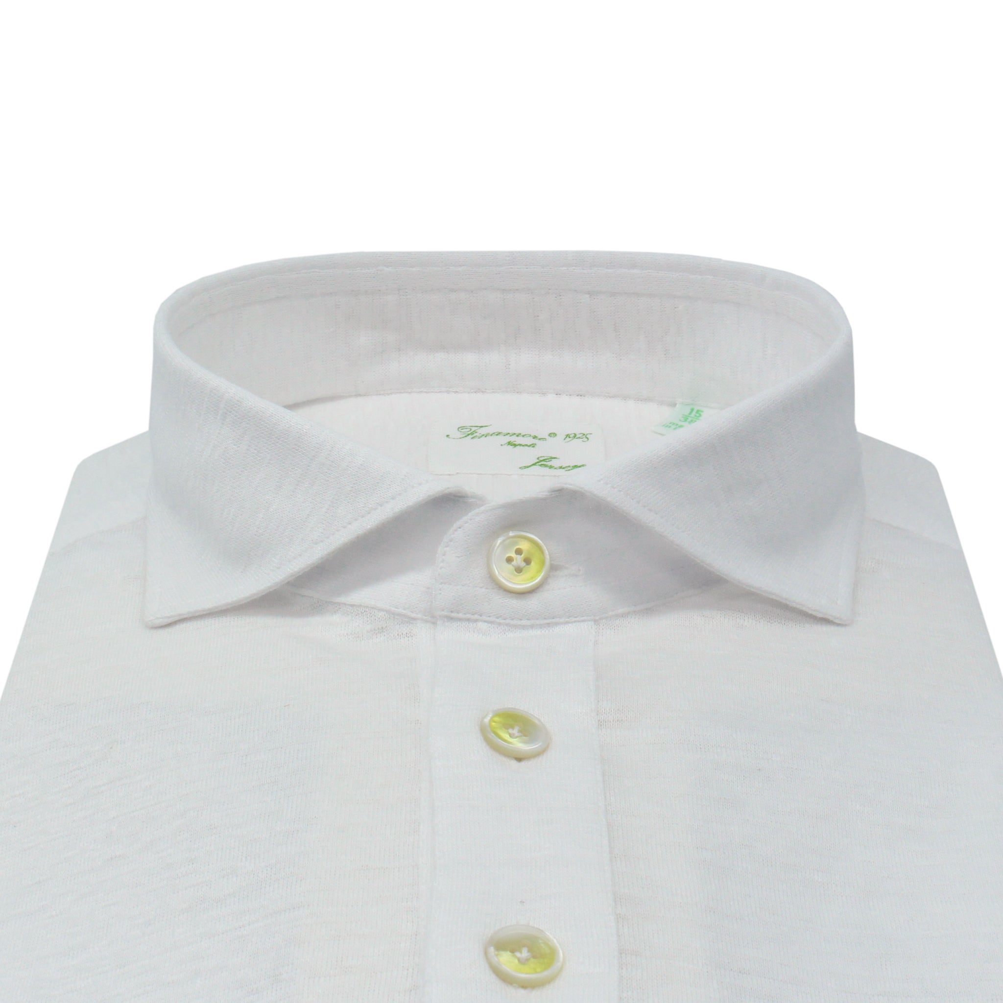 Polo in jersey di cotone bianco slim fit modello Orlando