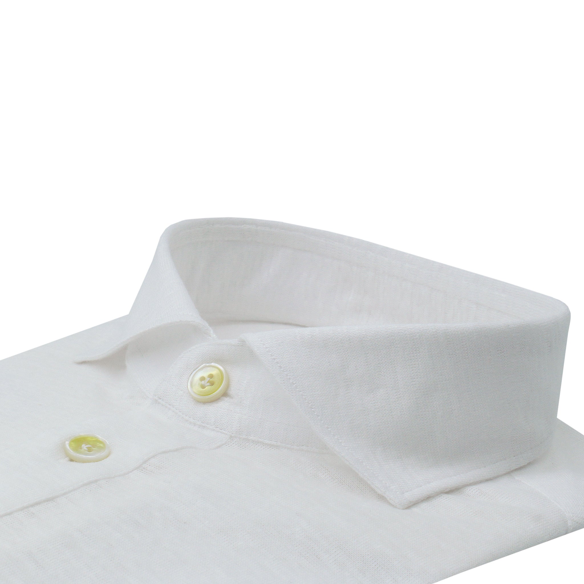 Orlando polo shirt in very light blue jersey linen