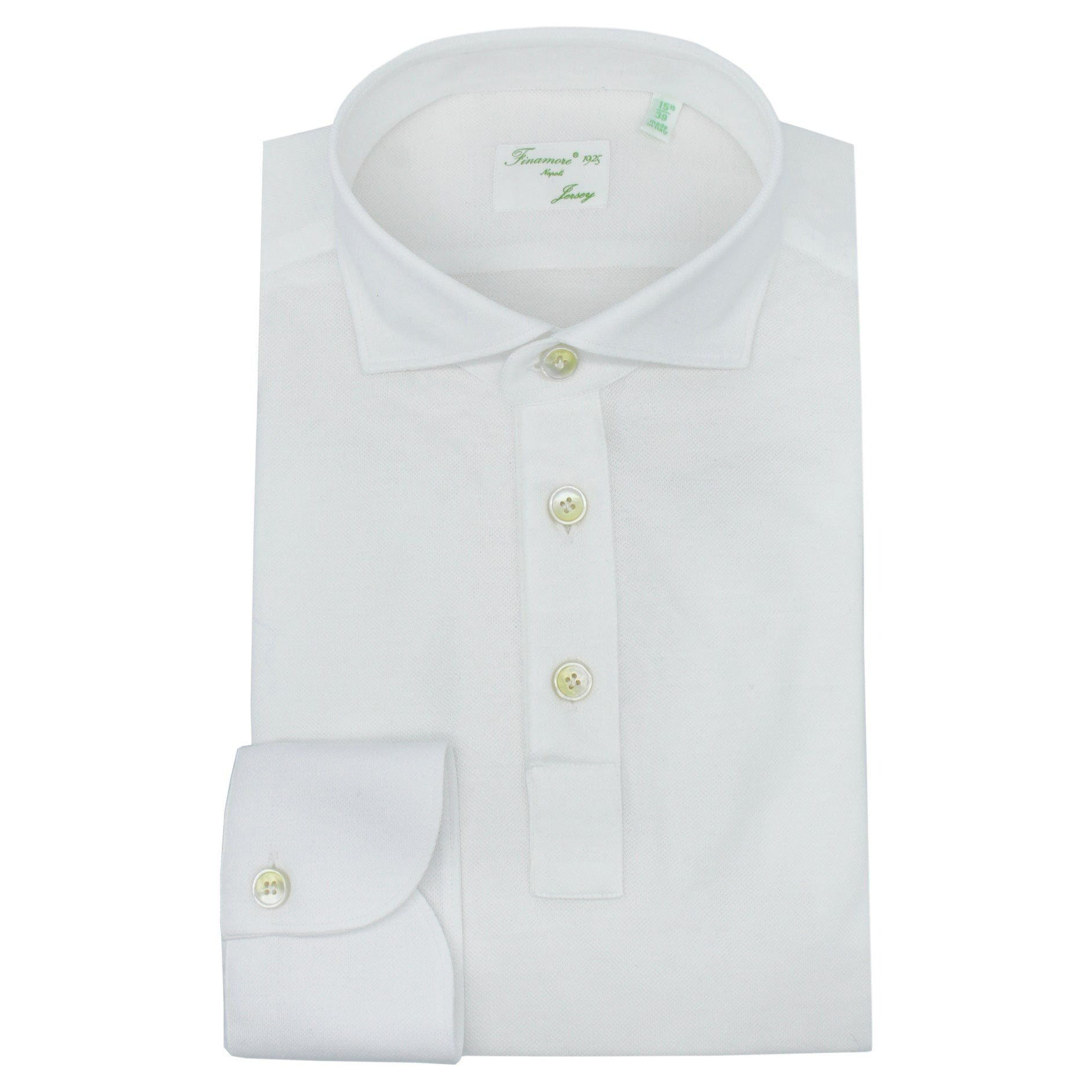 Toronto slim fit white or light blue cotton jersey shirt
