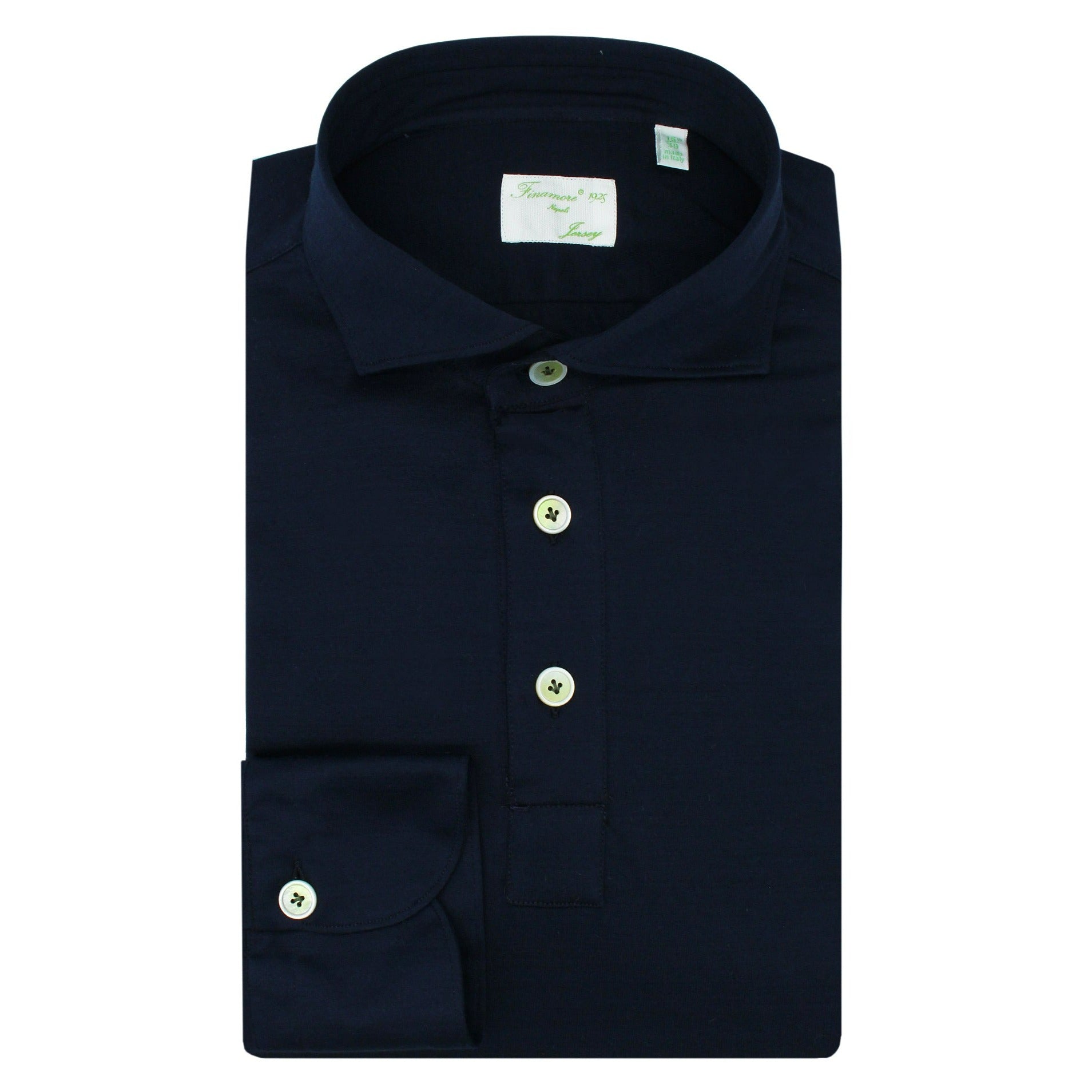 Orlndo polo shirt in brown and light green cotton jersey