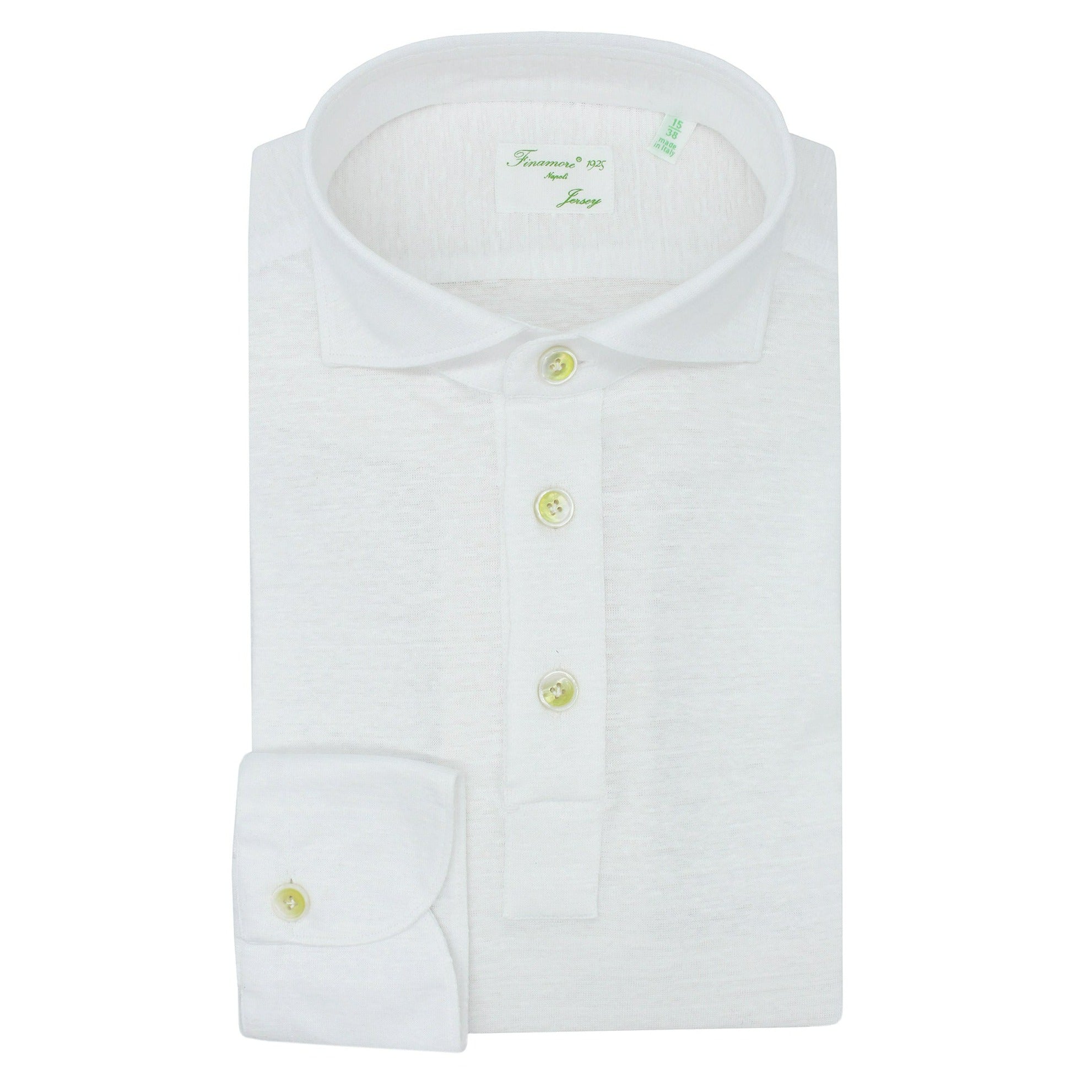 Orlando polo shirt in very light blue jersey linen