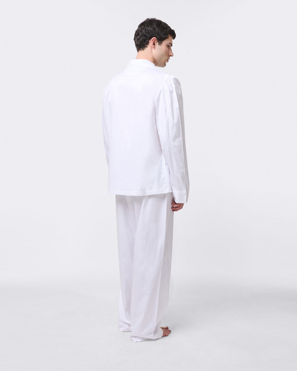 Pigiama Ponente Finamore in cotone Sea Island bianco