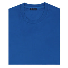 T-shirt blu royal in cotone Supima tinto in capo
