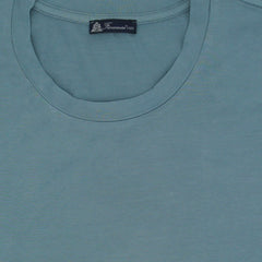 T-shirt colore carta da zucchero in cotone Supima tinto in capo