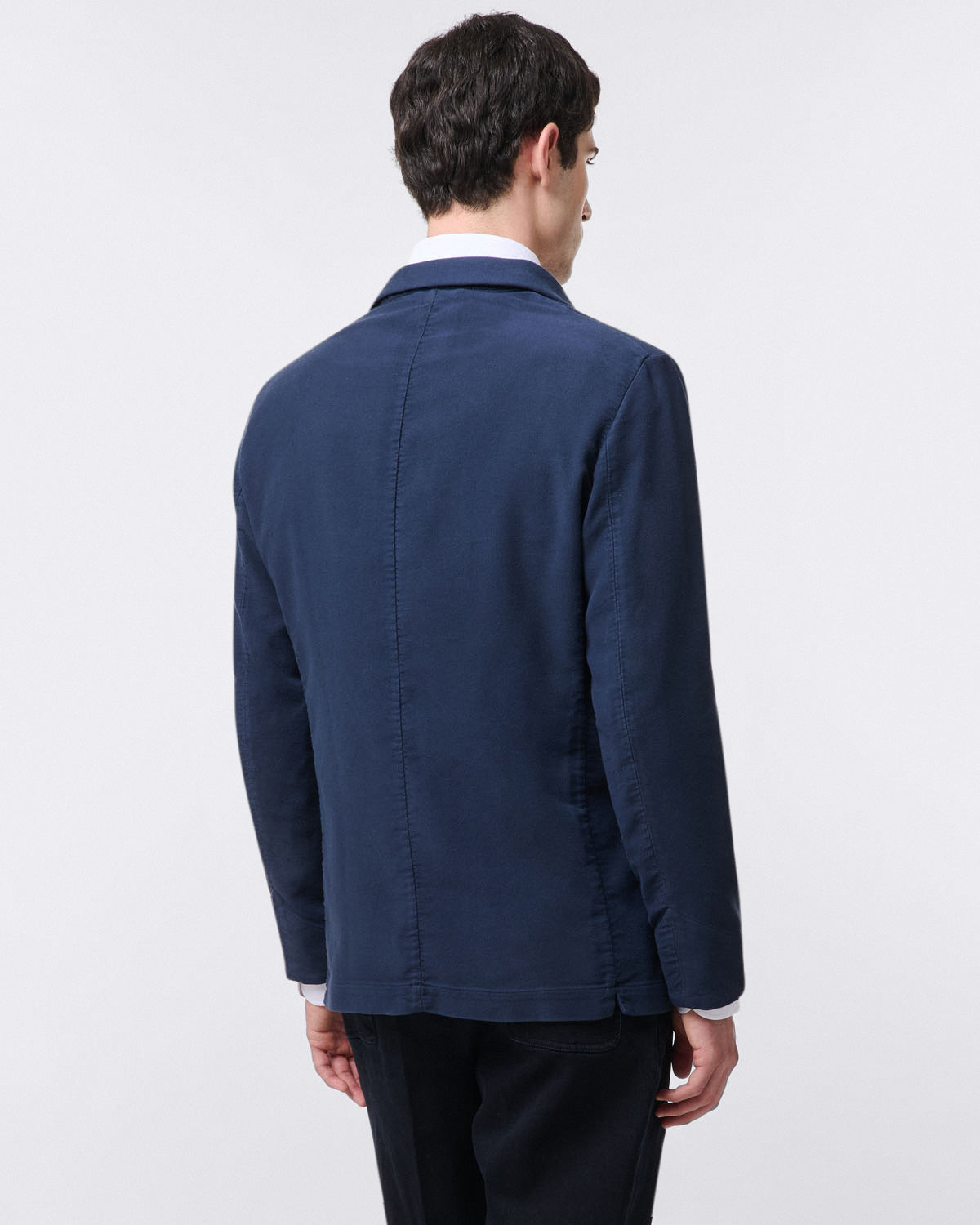Roma blue over shirt in fustain. Garment dyed