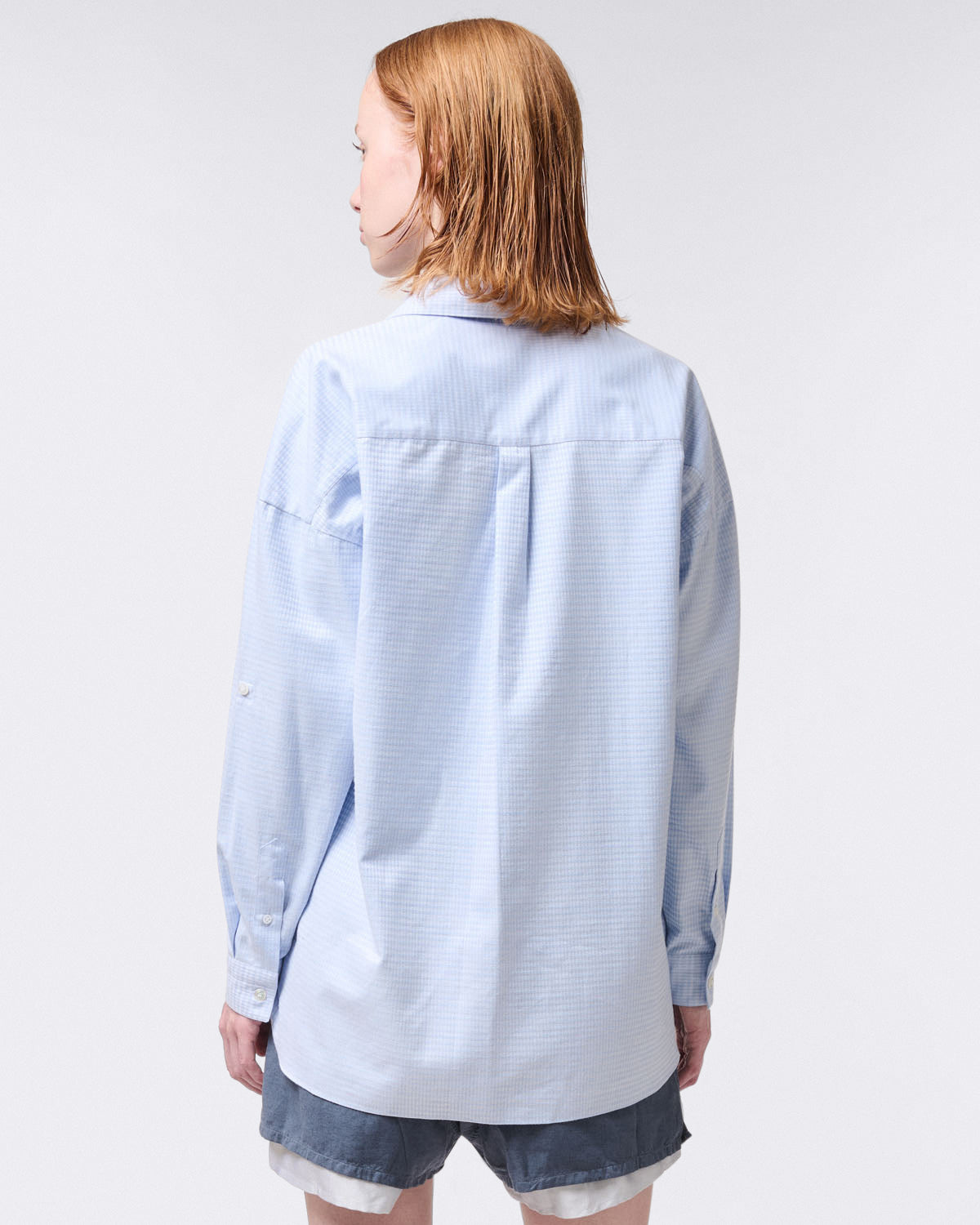 Camicia donna Sonia in cotone e seta. Tessuto Carlo Riva