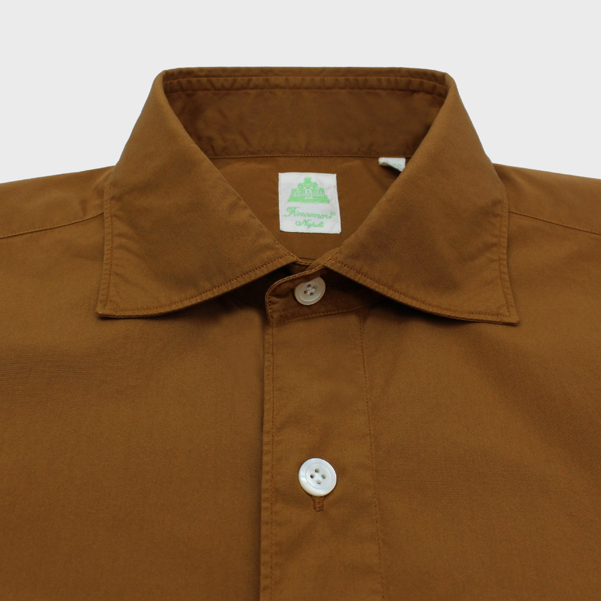 Tokyo slim fit cotton poplin peach garment dyed