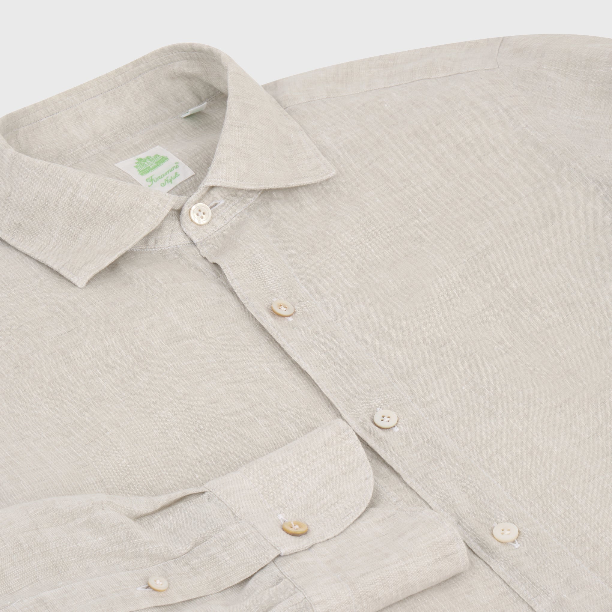 Tokyo sport shirt slim fit linen lyocell Luigi collar