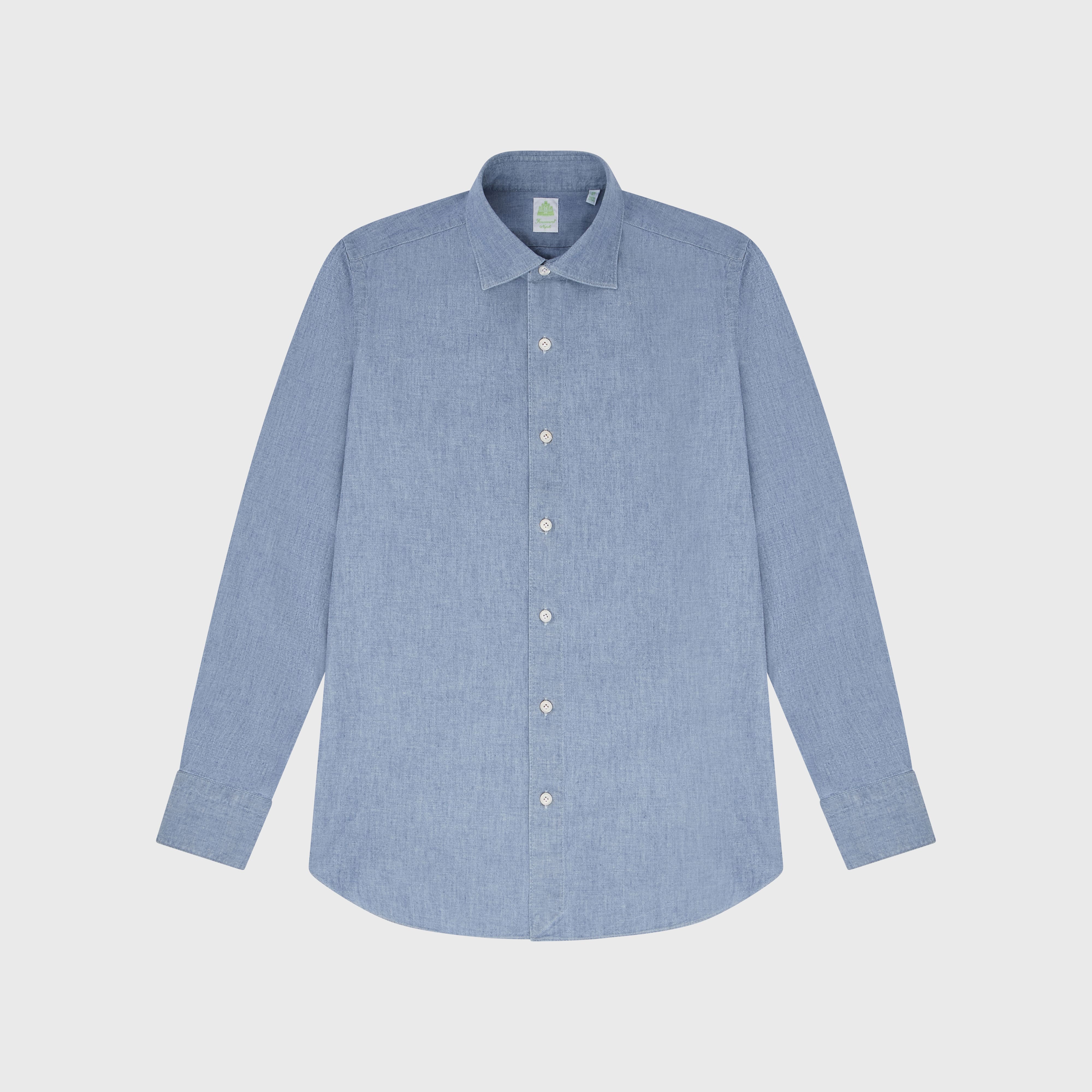 Tokyo slim sport shirt in original chambray denim fabric