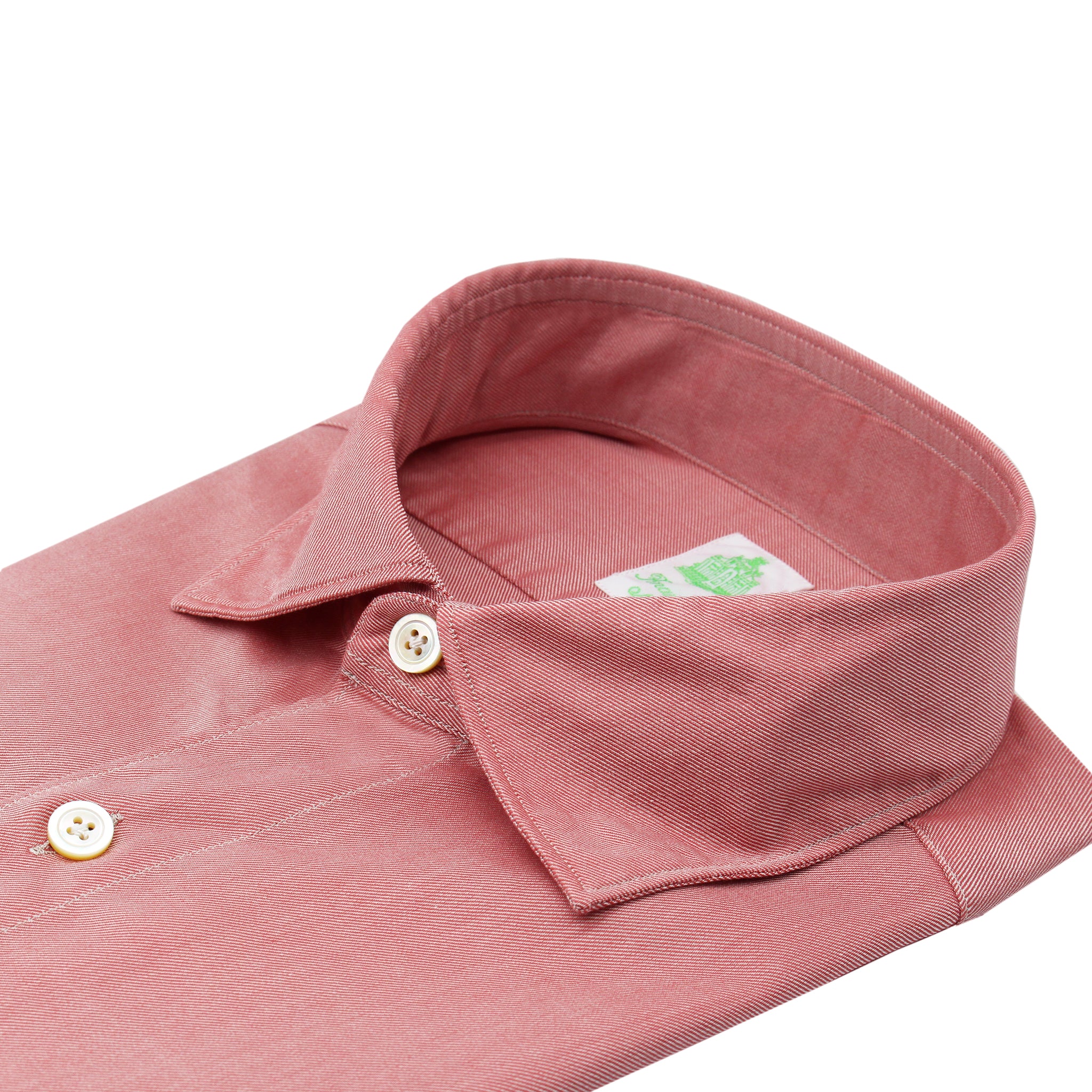 Camicia sportiva Tokyo in twill di cotone rosso o grigio